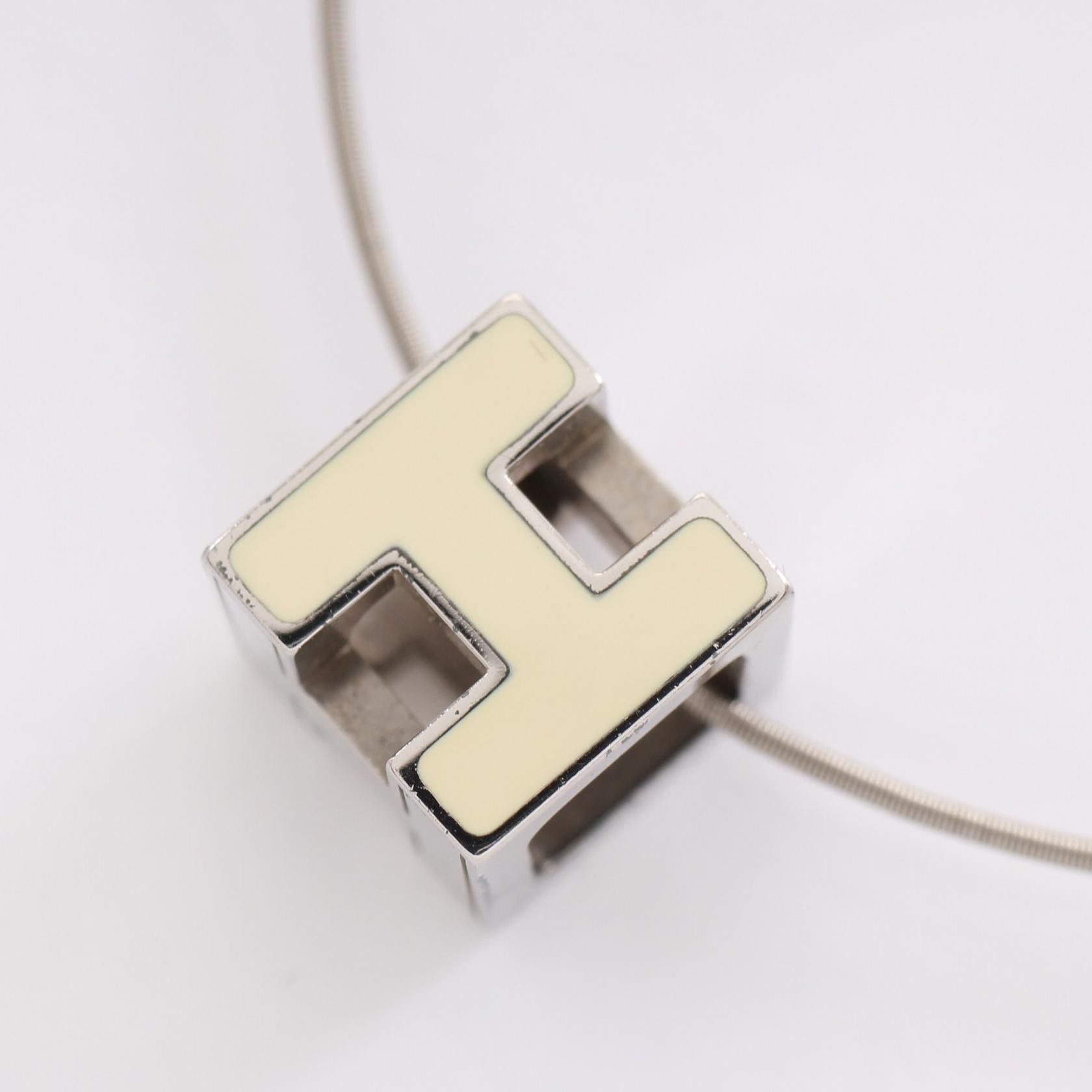 Hermes Hermes Cage De Ash H Cube Necklace Metal Necklace in Very Good Condition Size ONE SIZE - 1 Thumbnail