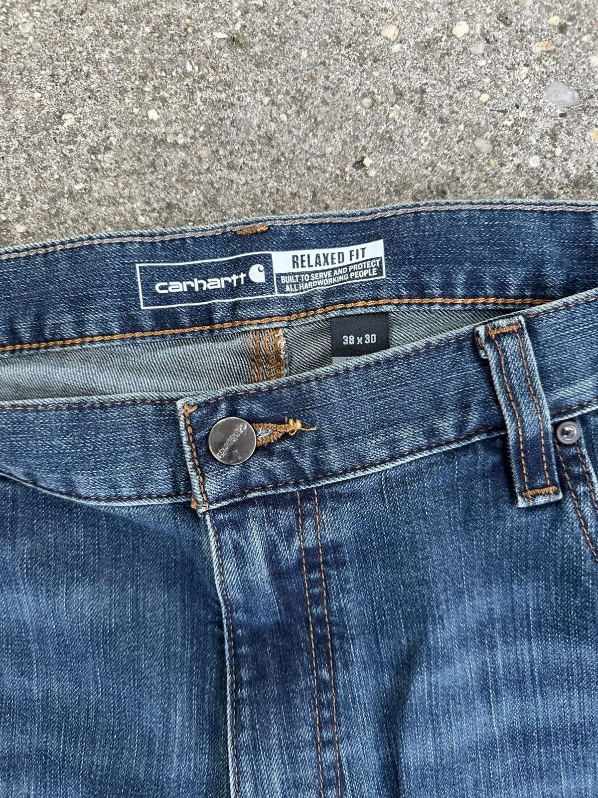 Carhartt RUGGED FLEX® RELAXED FIT LOW RISE 5POCKET TAPERED JEAN 38x30 Size US 38 / EU 54 - 2 Thumbnail