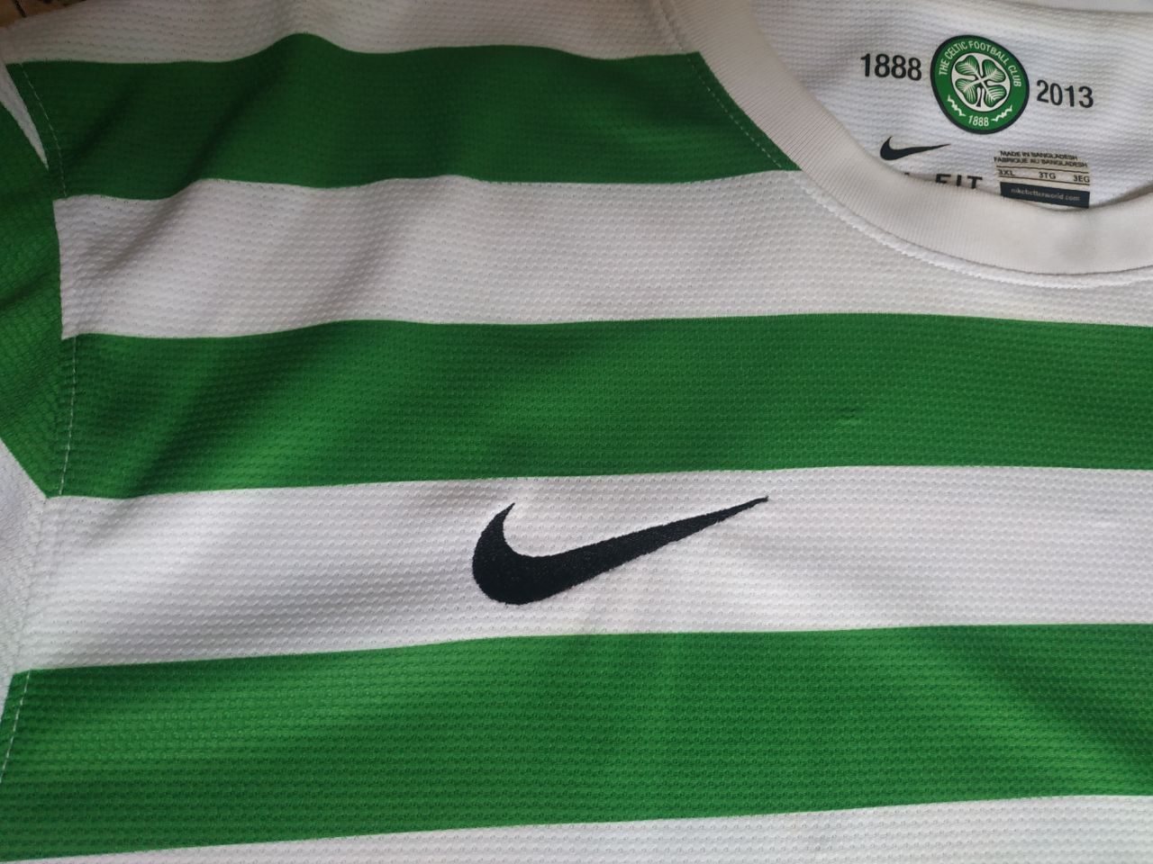 Nike Nike 2012 Celtic FC 125th Anniversary Home Jersey RARE 3XL Size US XXL / EU 58 / 5 - 12 Thumbnail