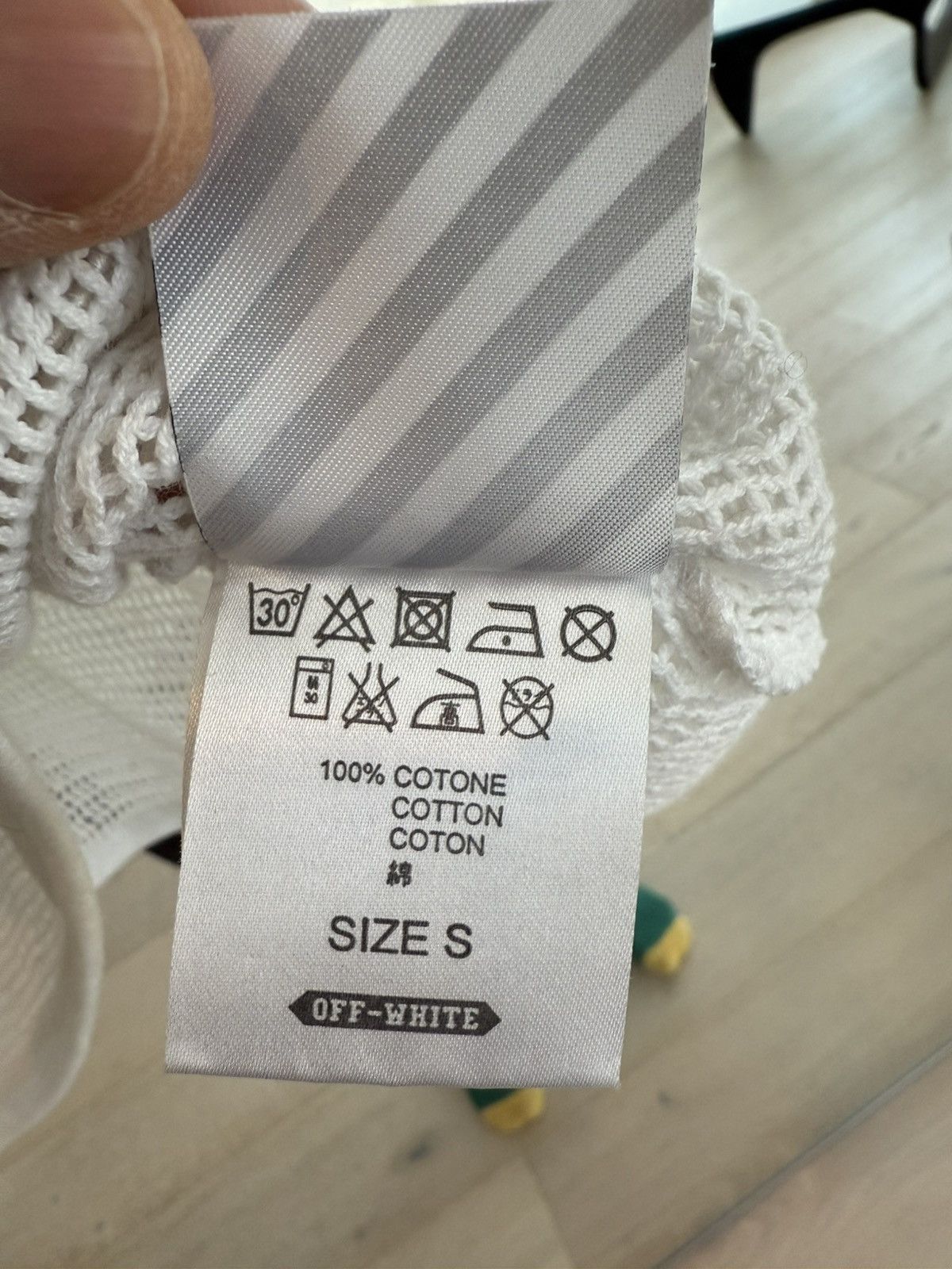 Off-White Virgil Abloh Off White Mesh rare T-shirt rsvp gallery Size US S / EU 44-46 / 1 - 4 Thumbnail