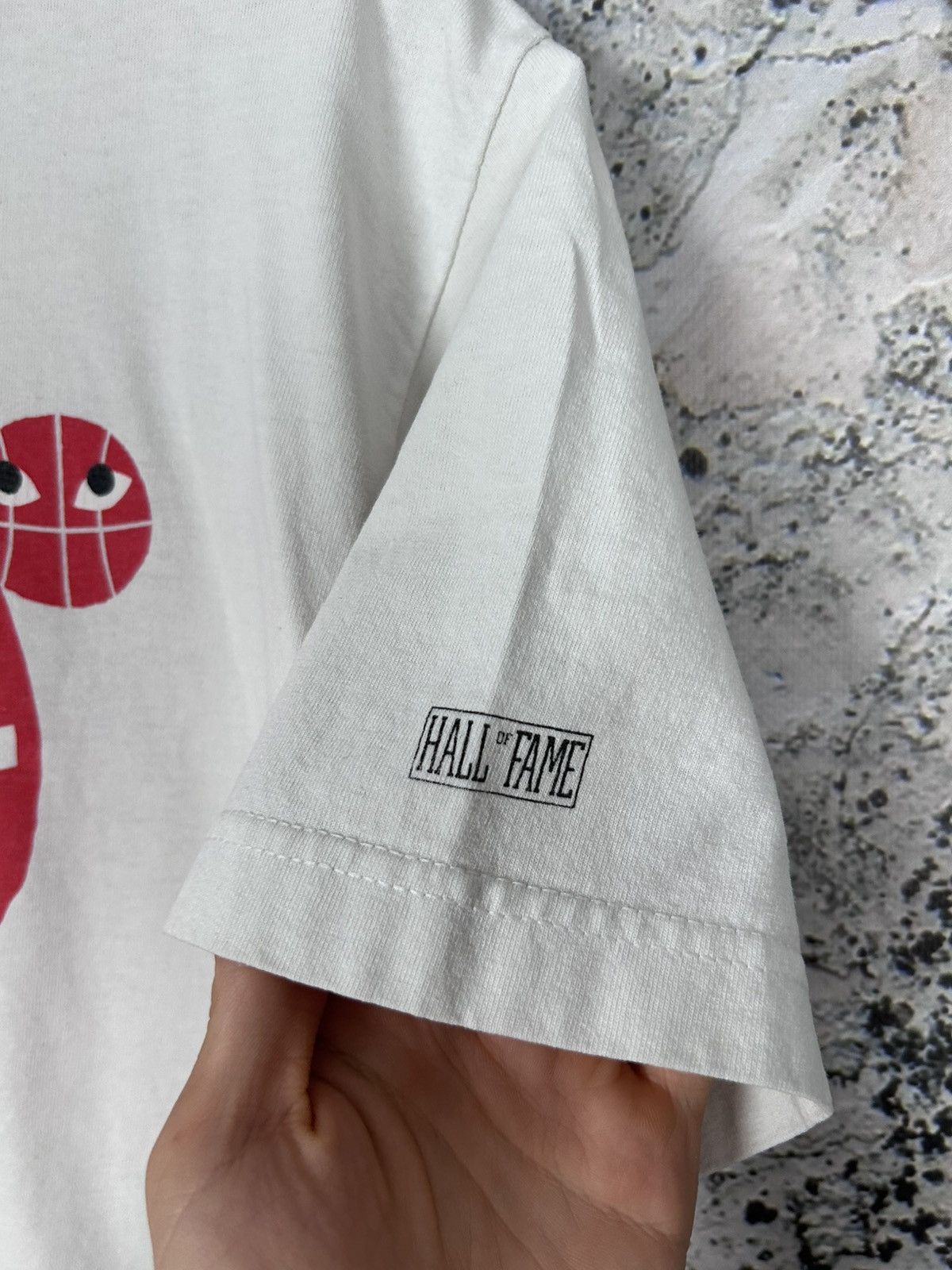 Vintage Cropped Tee Graphic Hall Of Fame Boxy in White, Men's — image 5 of 6