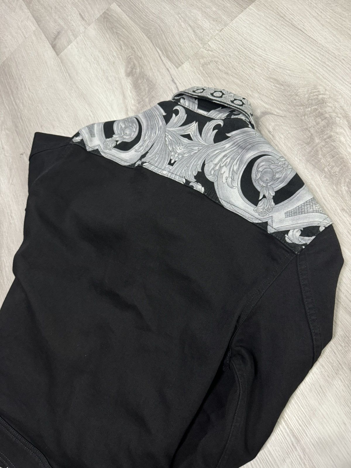 Versace Black/Silver VERSACE Denim Jacket Baroque Size US S / EU 44-46 / 1 - 4 Thumbnail
