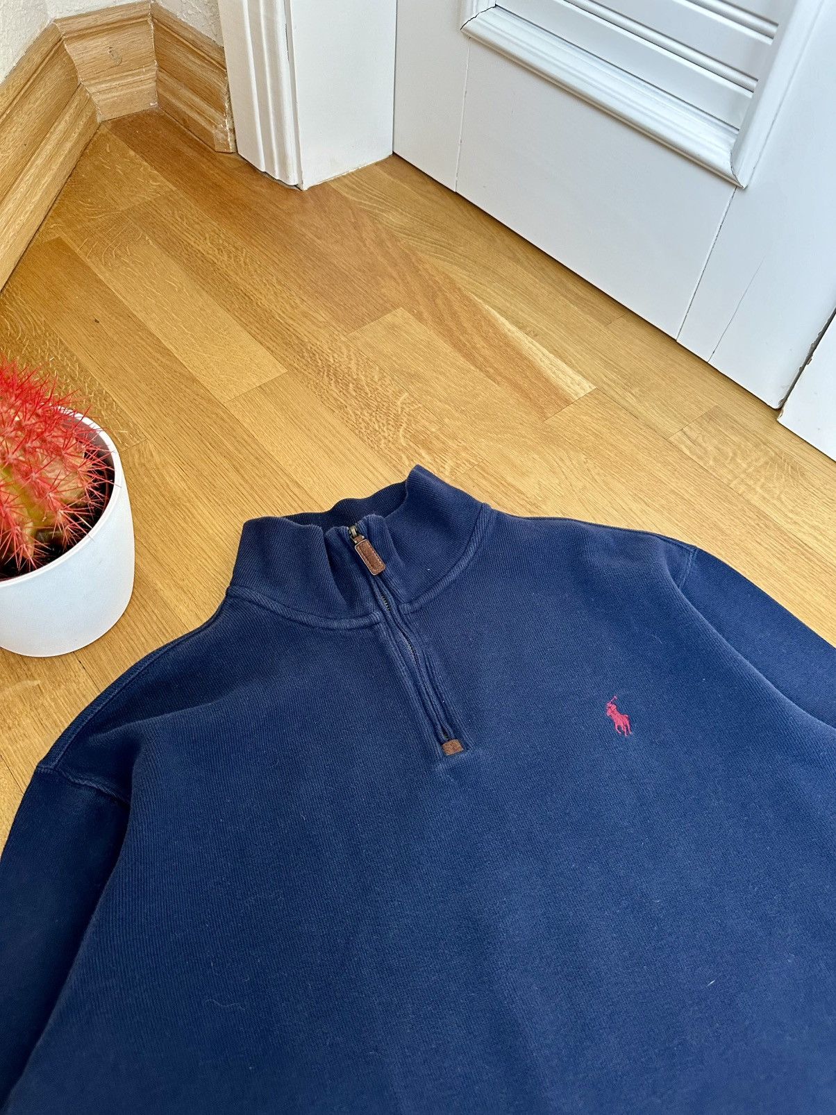 Polo Ralph Lauren Vintage Polo Ralph Lauren Blue Half-Zip Sweatshirt Size US L / EU 52-54 / 3 - 5 Thumbnail