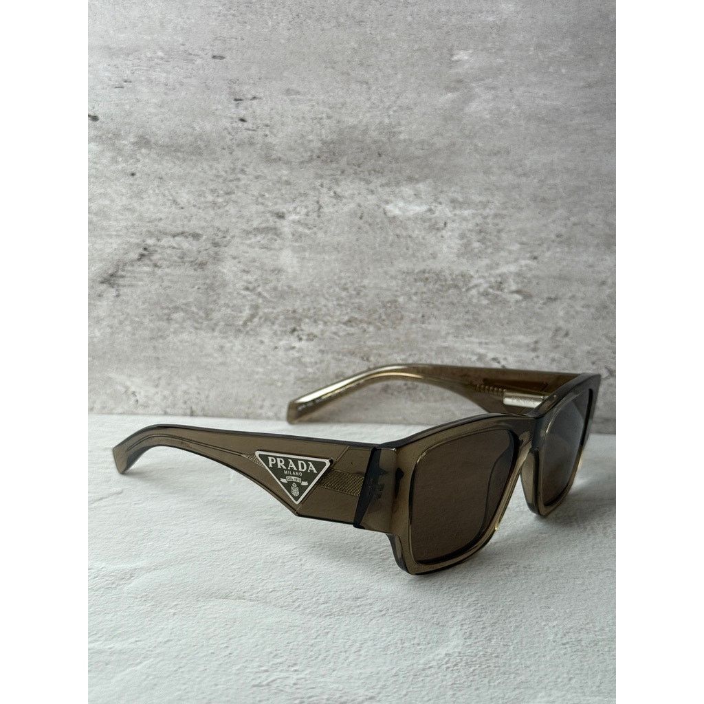 Prada NEW Prada PR10ZS Transparent Brown Sunglasses Unisex $563 Size ONE SIZE - 5 Thumbnail