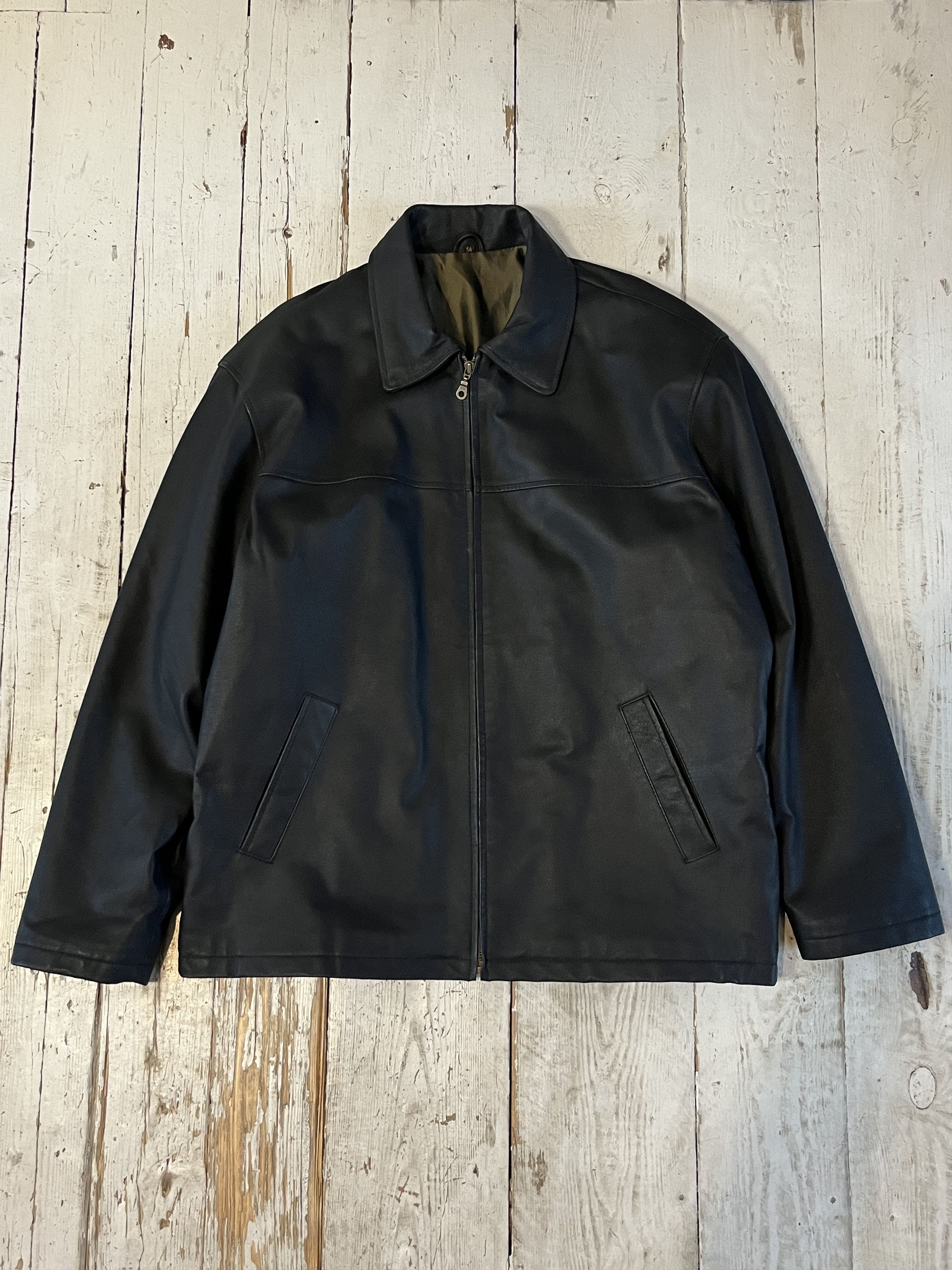 Vintage 90s Real Leather Opium Oversized Jacket Size US L / EU 52-54 / 3 - 9 Thumbnail