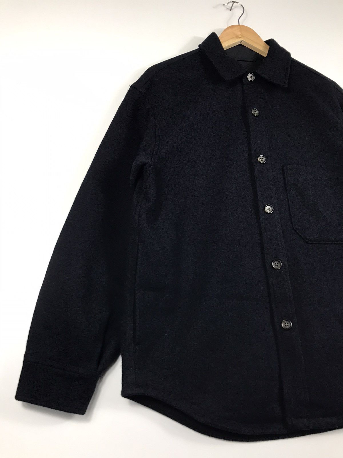 Japanese Brand × Uniqlo 🔥Uniqlo Wool Button Shirt Jacket Size US M / EU 48-50 / 2 - 2 Thumbnail