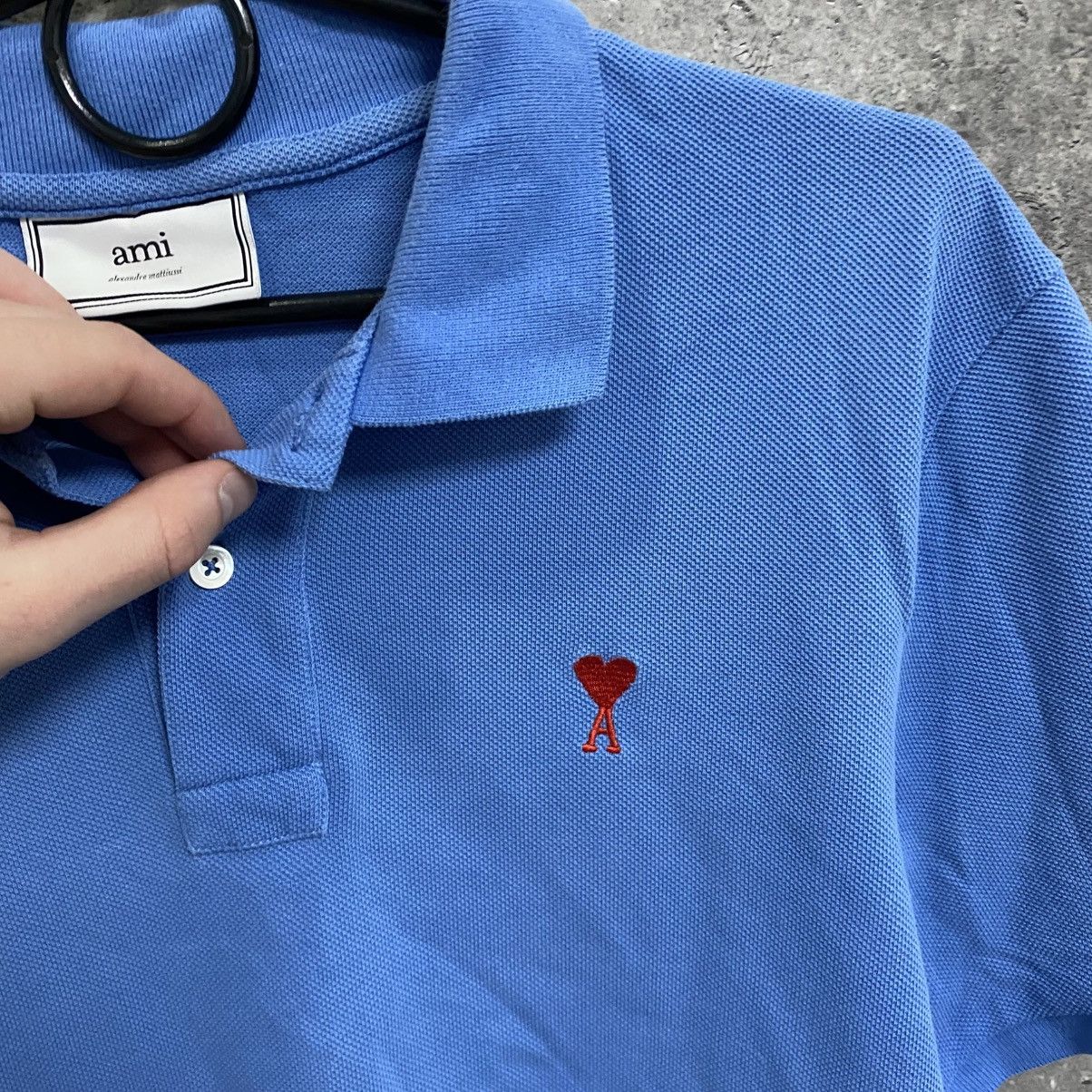AMI Ami Paris Polo Shirt Small Logo Tee Size US L / EU 52-54 / 3 - 6 Thumbnail