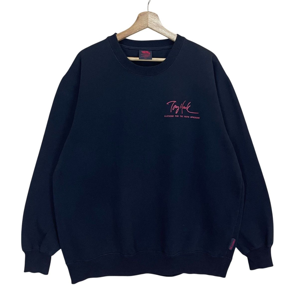 Japanese Brand × Tony Hawk Vintage Tony Hawk Skaterboards Big Logo Crewneck Sweatshirt Size US XL / EU 56 / 4 - 8 Thumbnail