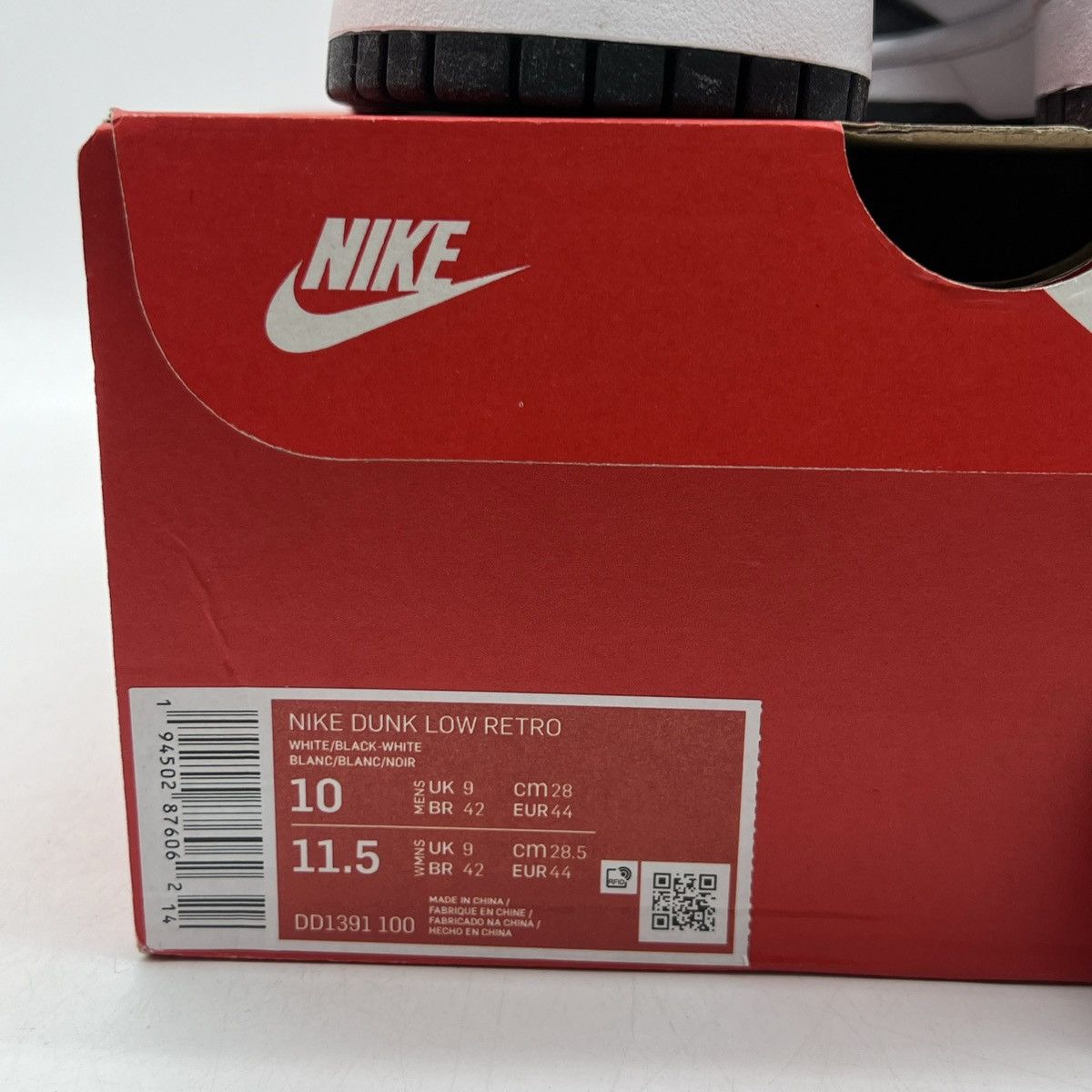 Nike Nike dunk low black white Size US 10 / EU 43 - 6 Thumbnail