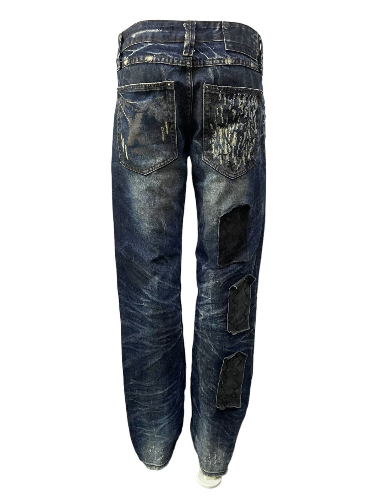 Japanese Brand × Kapital Cattan Farm Japan Uru Boro Claw Mark Dirt Wash Jeans Size US 30 / EU 46 - 4 Thumbnail