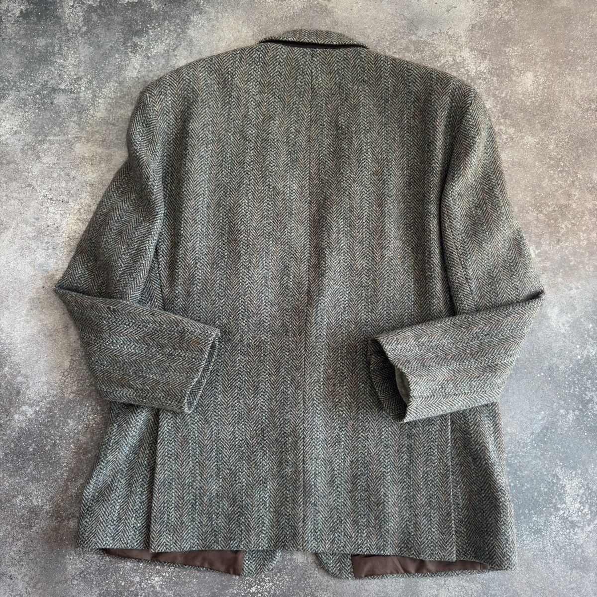 Harris Tweed × Vintage Harris Tweed Vintage Retro Wool Coat Size US L / EU 52-54 / 3 - 10 Thumbnail