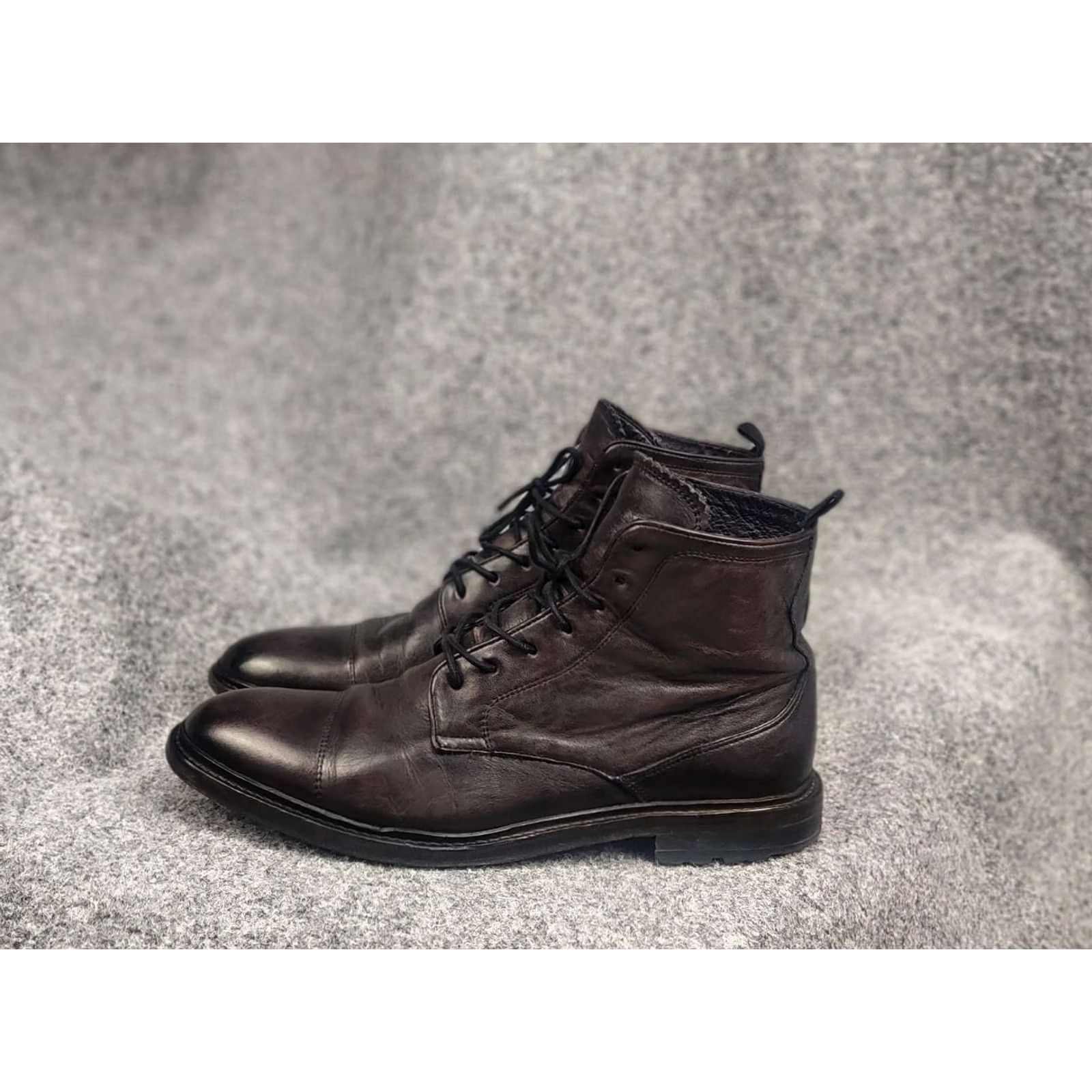 Oliver Sweeney Oliver Sweeney Design Derby Boots Men Leather Brown Dip Dyed Calf Leather Derby Combat Lace Up Boots - Size 10.5 USA - Brown Leather Upper Size US 11 / EU 44 - 6 Thumbnail