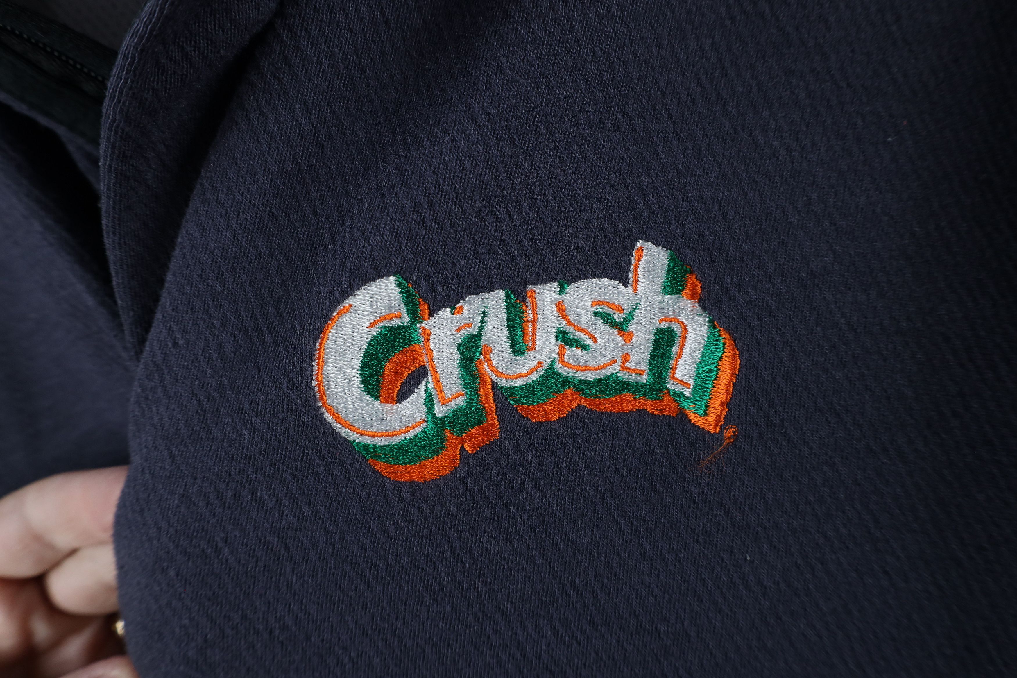 Nike × Vintage Nike Out Orange Crush Soda Pop Half Zip Pullover Top Blue Size US L / EU 52-54 / 3 - 5 Thumbnail