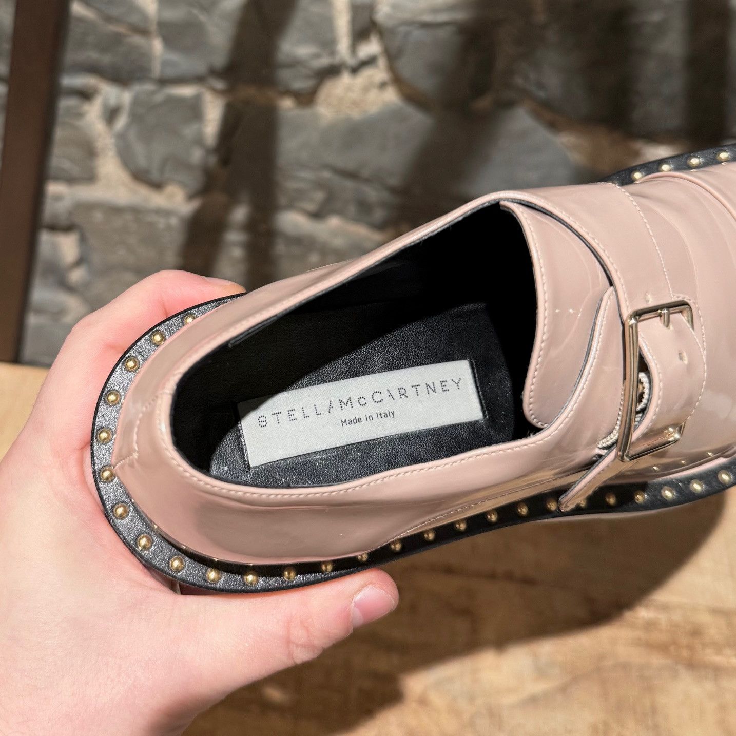 Stella McCartney Stella McCartney Pink Patent Faux Leather Monk Platform Size US 5.5 / IT 35.5 - 9 Thumbnail