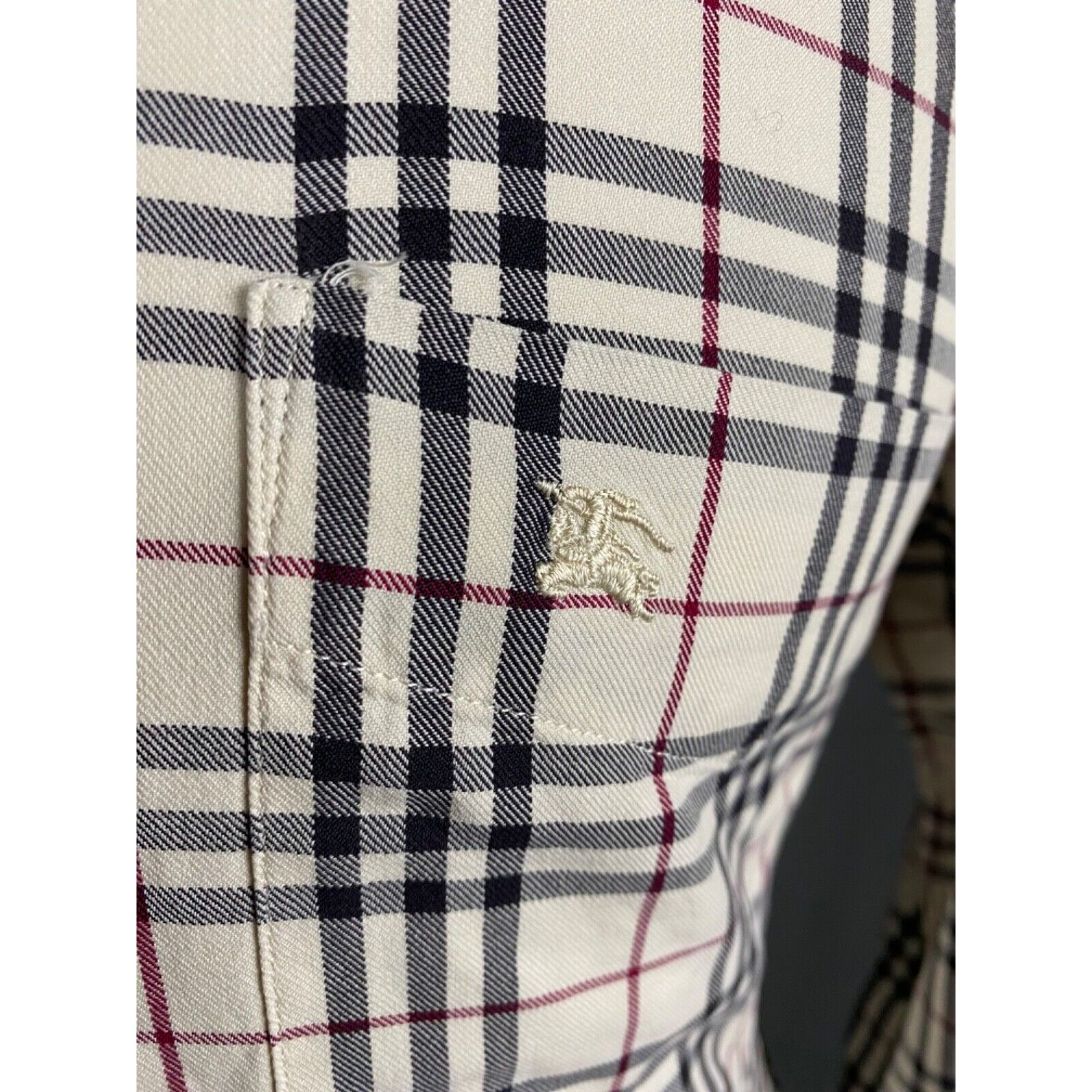 Burberry Burberry Nova Check Vintage Men's Beige Longsleeve Shirt Siz Size US L / EU 52-54 / 3 - 9 Thumbnail