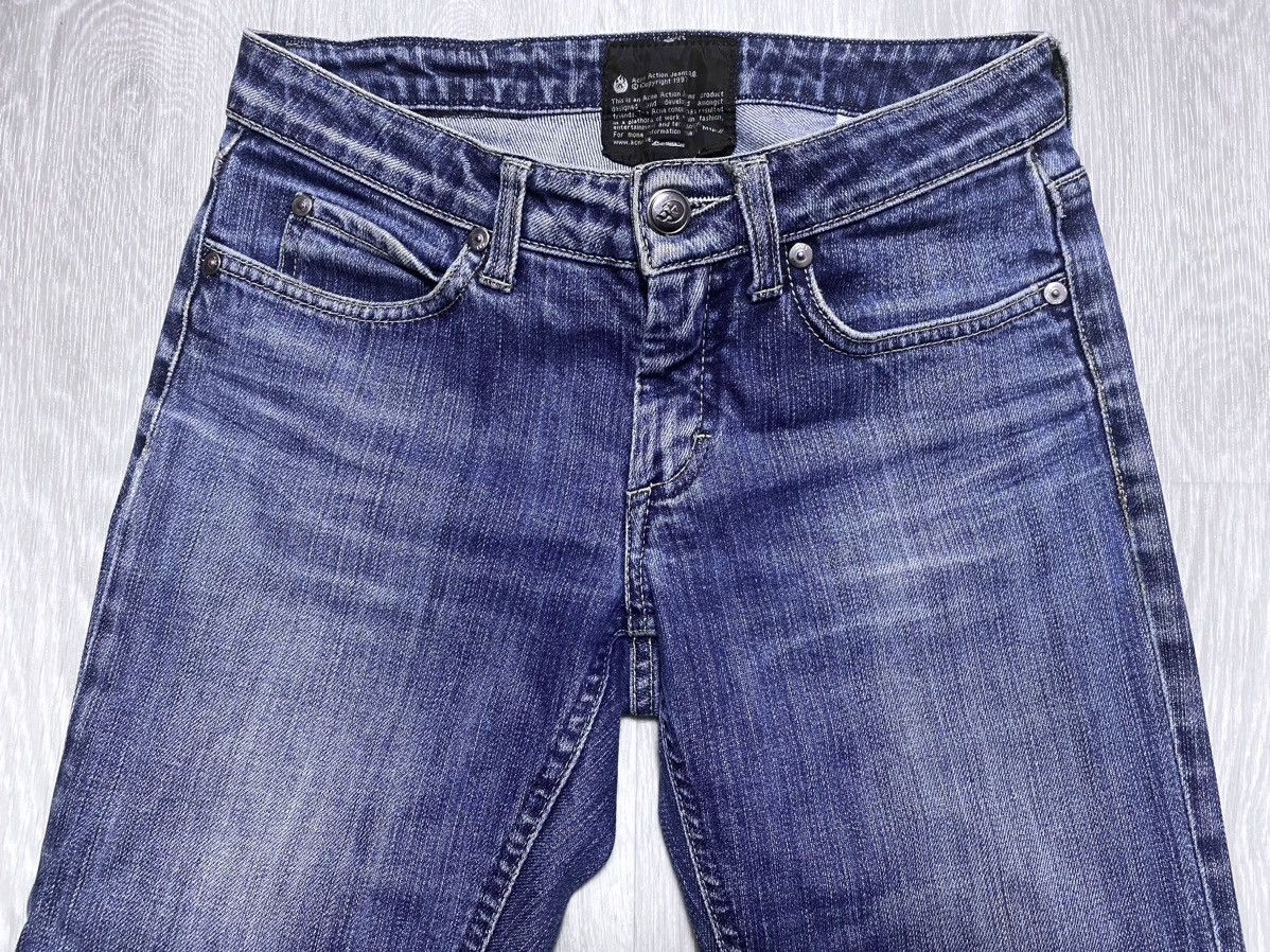 Acne Studios Vtg Acne Action Jeans Hep Pure Stonewash Fringed Denim AAJ Size 27" / US 4 / IT 40 - 11 Thumbnail