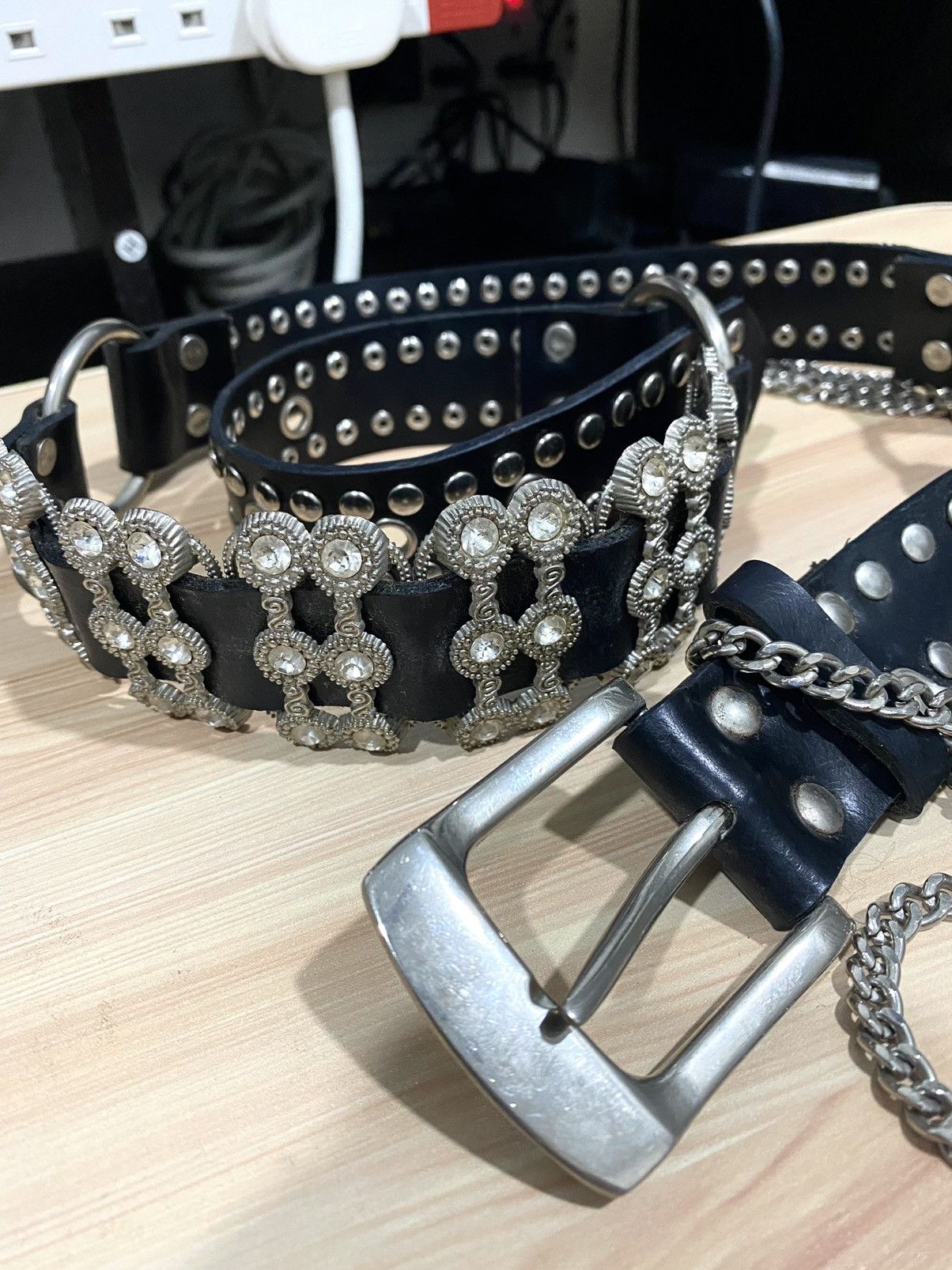 Japanese Brand 🔥SALE🔥Studded Gothic Bondage Belt inspired BB SIMON Size ONE SIZE - 10 Thumbnail