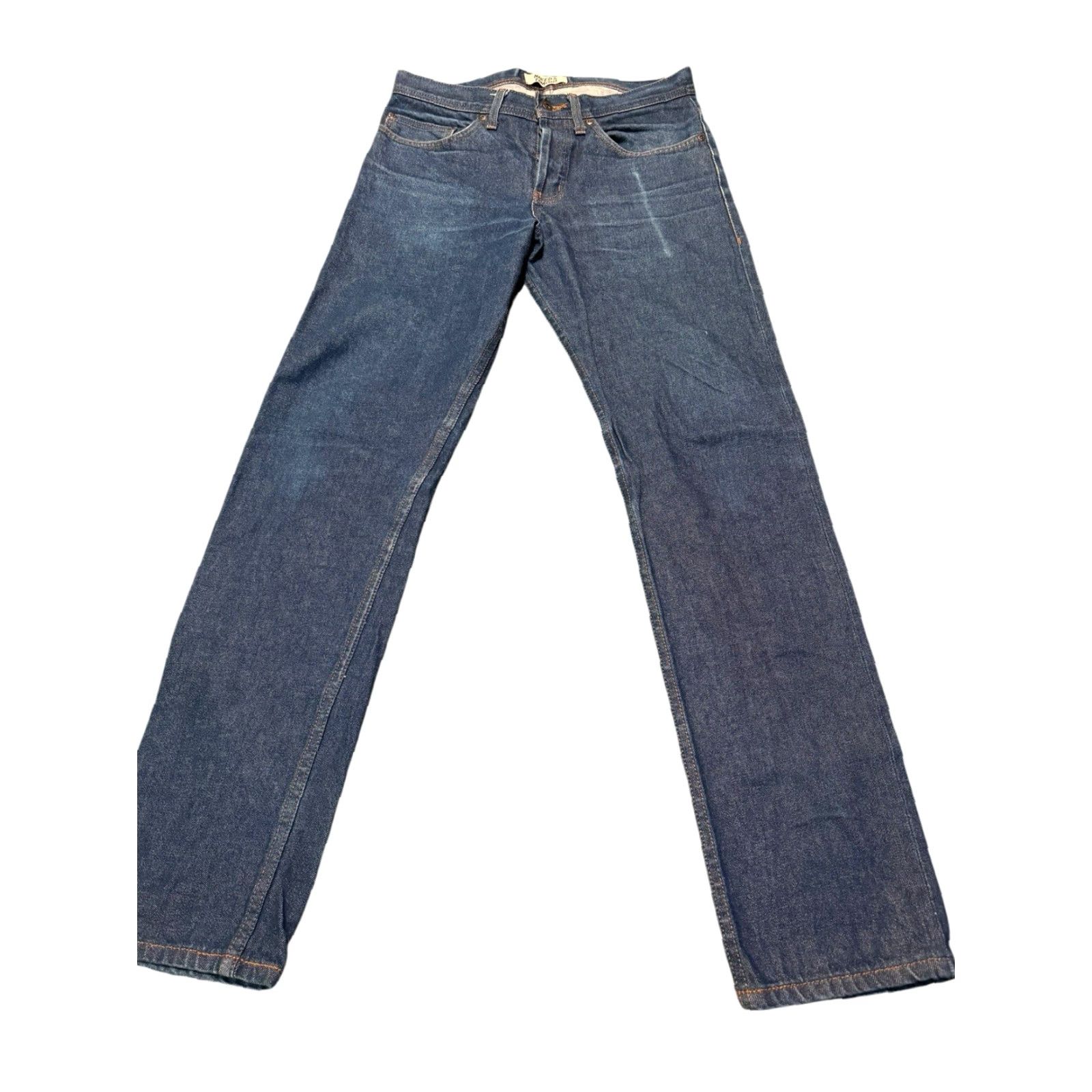 Vintage Naked & Famous Denim Weird Guy Natural Indigo Selvedge Jeans 32X33 Size US 32 / EU 48 - 3 Thumbnail
