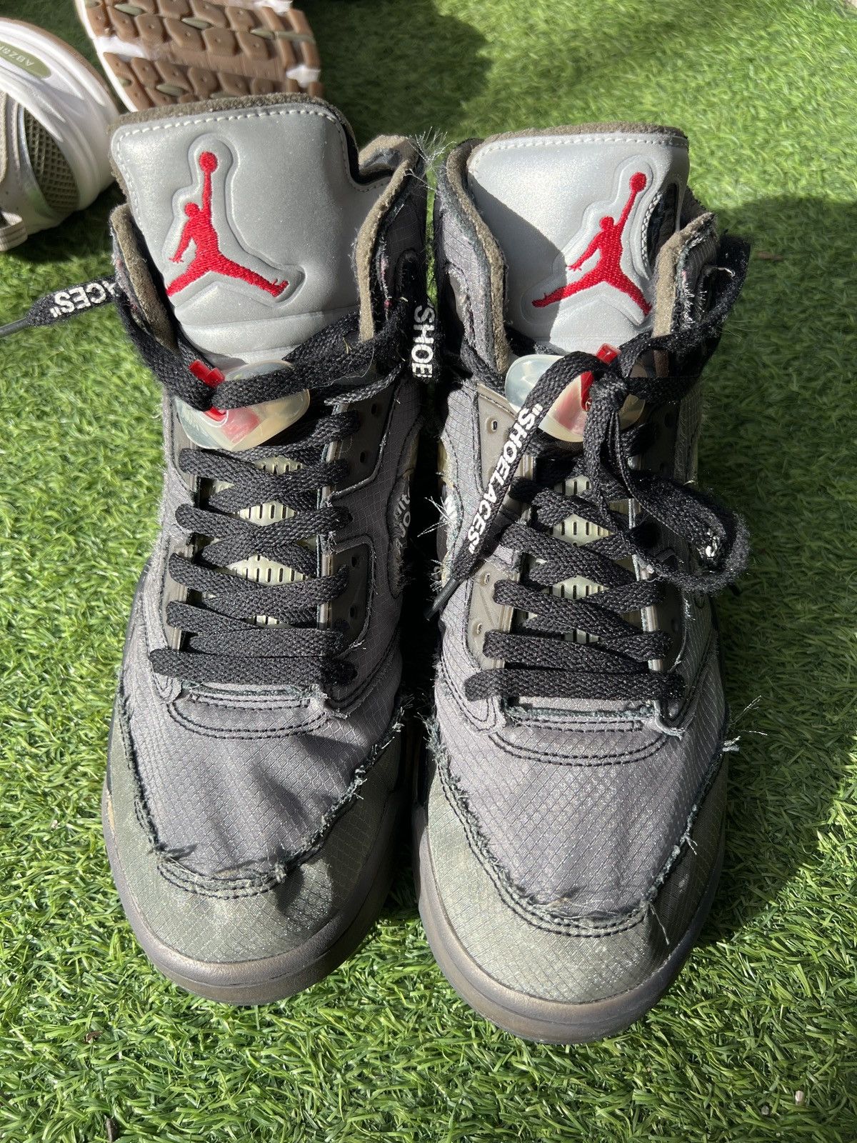Jordan Brand × Off-White Nike OFF-WHITE x Air Jordan 5 Retro SP 'Muslin' CT8480-001 Size US 9.5 / EU 42-43 - 4 Thumbnail