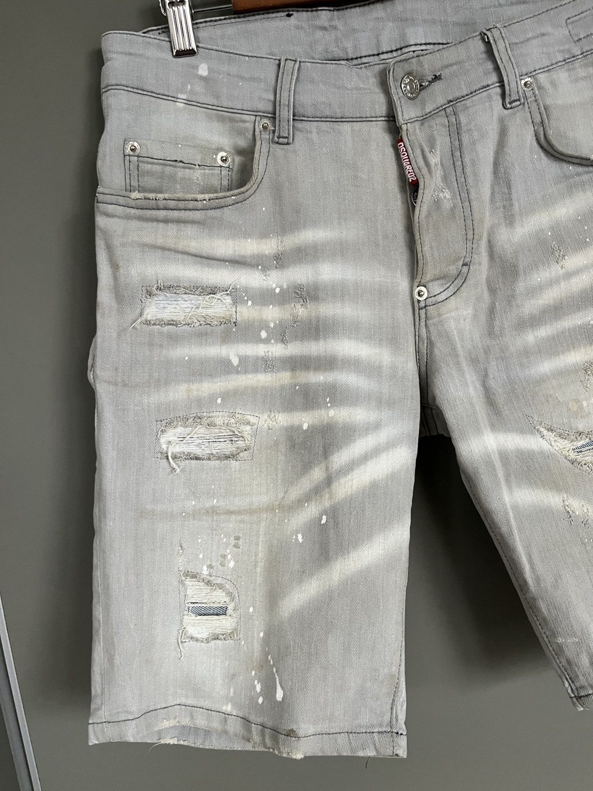 Dsquared2 Dsquared2 Distressed Gray Shorts Size US 32 / EU 48 - 2 Thumbnail