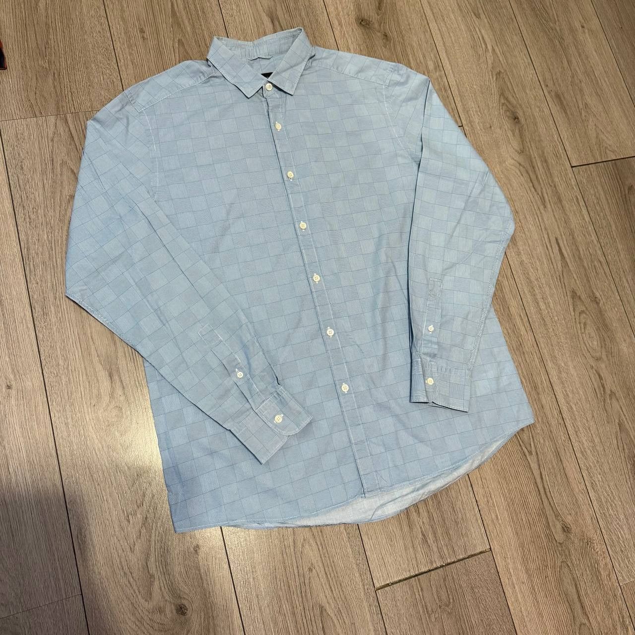 Ermenegildo Zegna ermengildo zegna shirt mens XL check Blue Size US XL / EU 56 / 4 - 1 Thumbnail