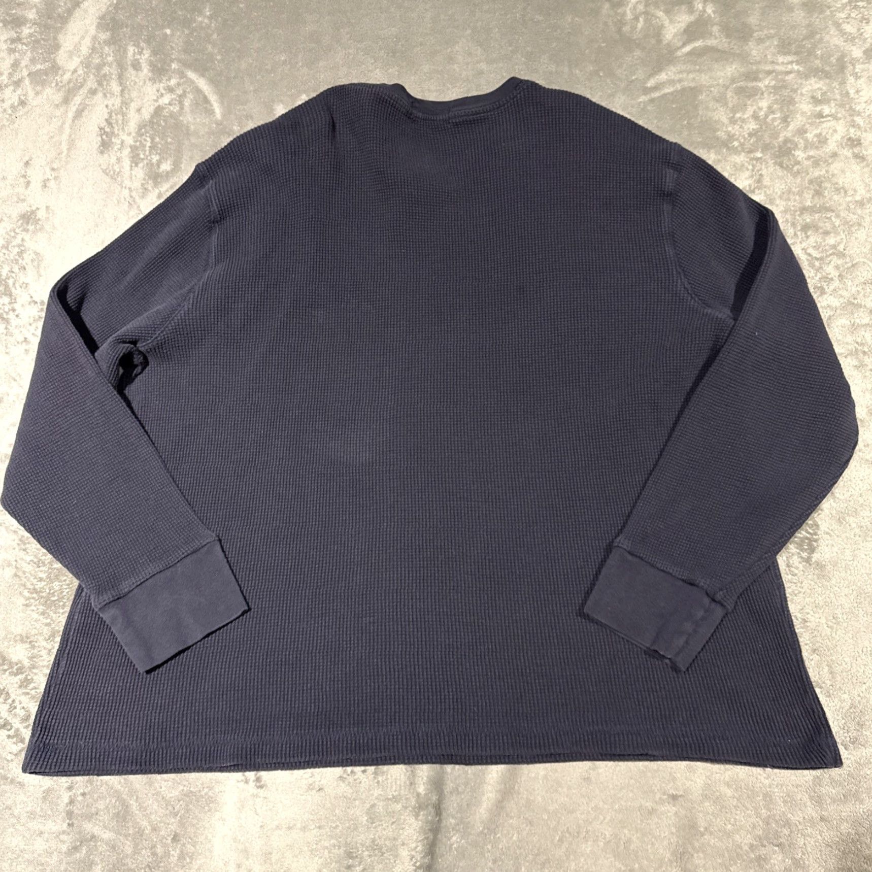 Polo Ralph Lauren Polo Ralph Lauren Thermal Shirt Mens 2XB Blue Waffle-Knit Long Sleeve Crew Size US XXL / EU 58 / 5 - 6 Thumbnail
