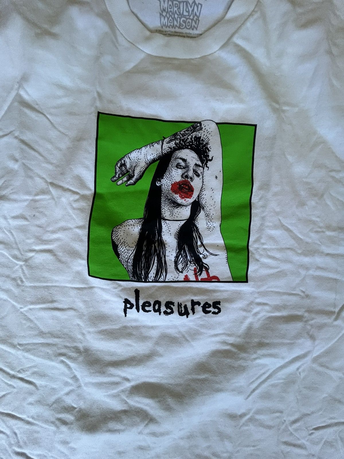 Marilyn Manson × Pleasures Pleasures X Marilyn Manson NWOT size XL Size US XL / EU 56 / 4 - 1 Thumbnail