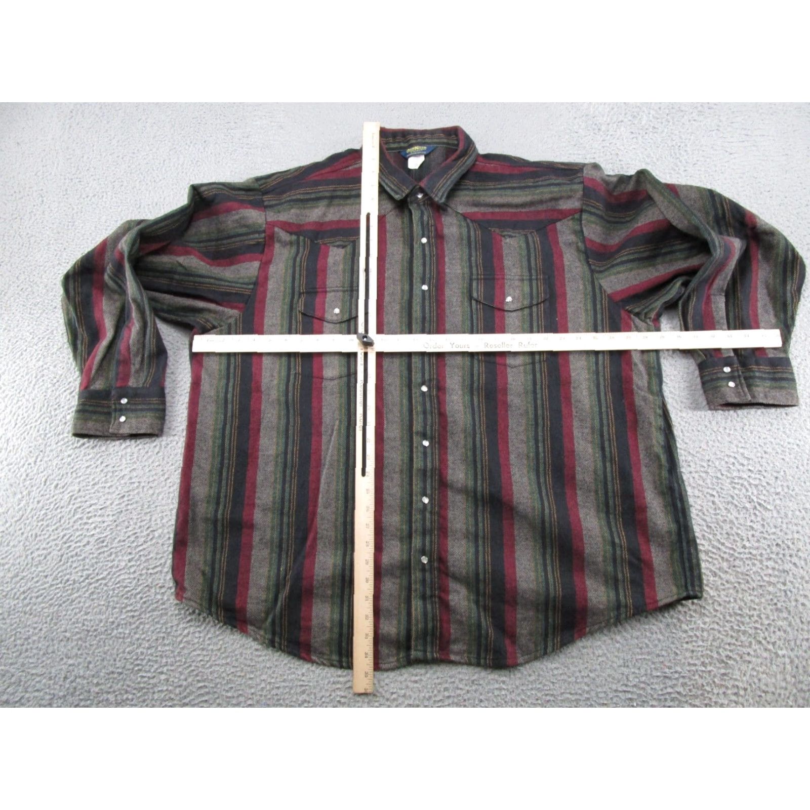 Vintage Vintage Oshkosh B'gosh Western Pearl Snap Long Sleeve Shirt Mens 3XL Striped Cotton Flannel" Size US XXL / EU 58 / 5 - 5 Thumbnail