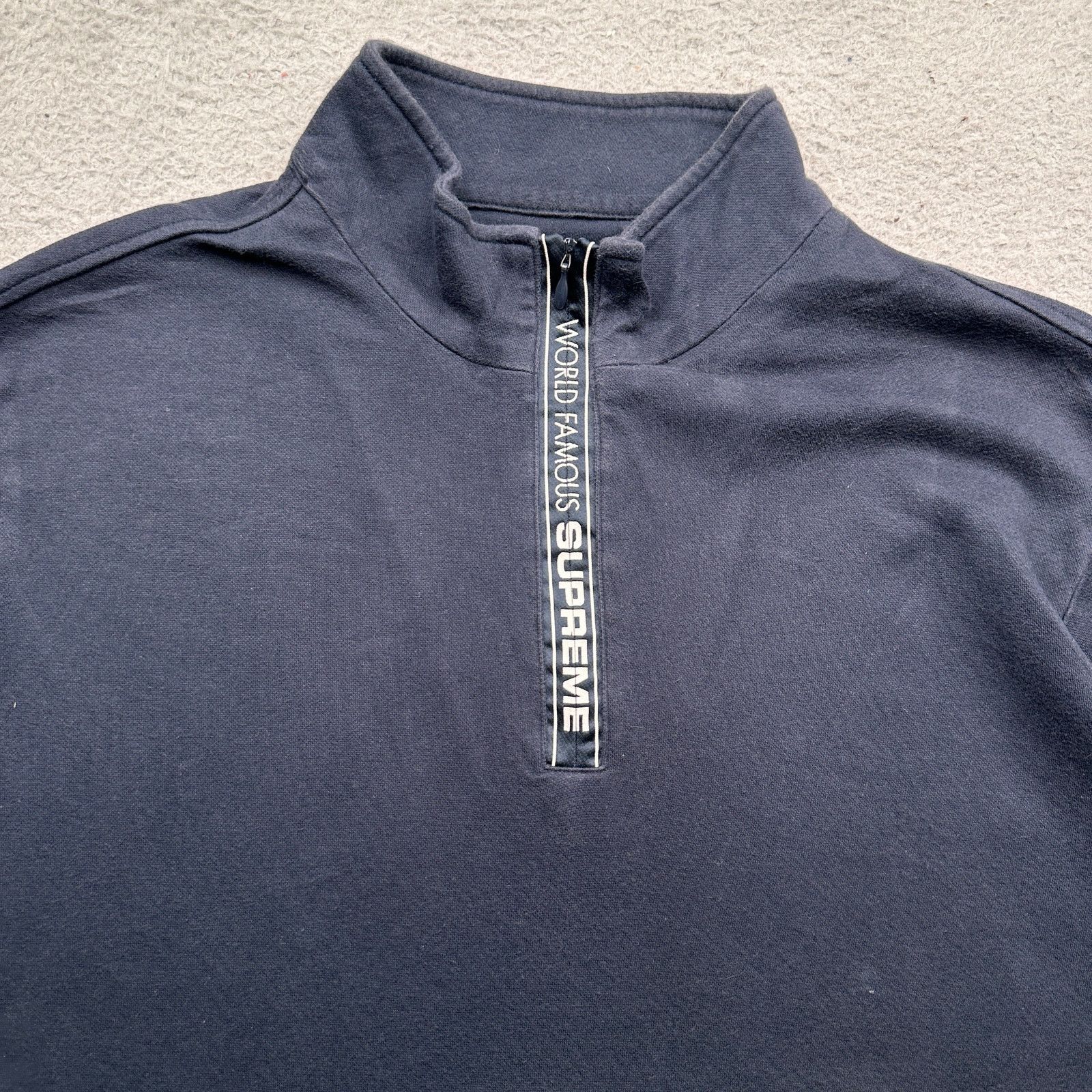 Supreme Supreme World Famous Half Zip Pullover Sweater Mens Large Size US L / EU 52-54 / 3 - 8 Thumbnail