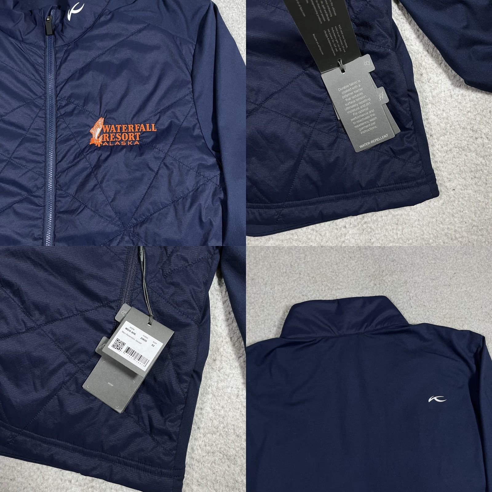 KJUS KJUS Jacket Mens L Full Zip Blue Outdoors Logo Quilted Wind-Resistant Pockets Winter Fall Spring All Seasons Golf Size US L / EU 52-54 / 3 - 8 Thumbnail