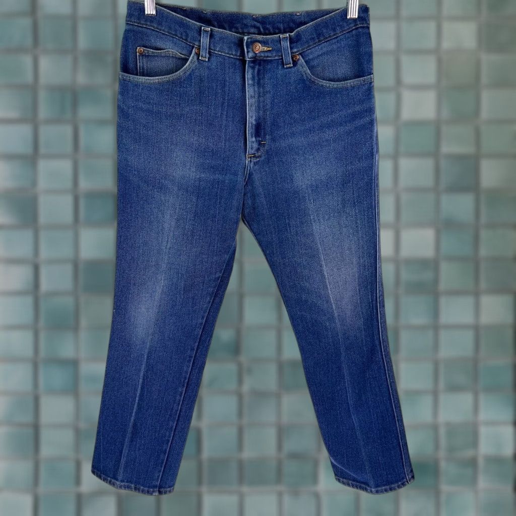 Lee VINTAGE Lee Jeans 36x29 Blue Straight Leg High Rise Relaxed USA Mens Size US 36 / EU 52 - 1 Thumbnail