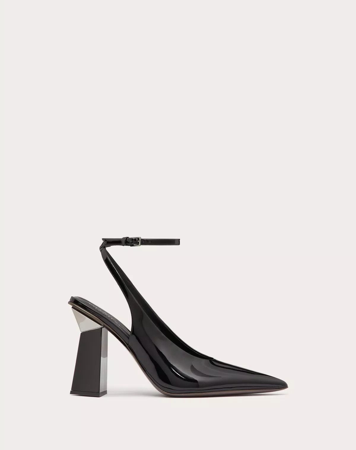 Valentino o1s1wg110426 One Stud Hyper Pump Patent Leather 105mm Black Size US 9.5 / IT 39.5 - 1 Thumbnail