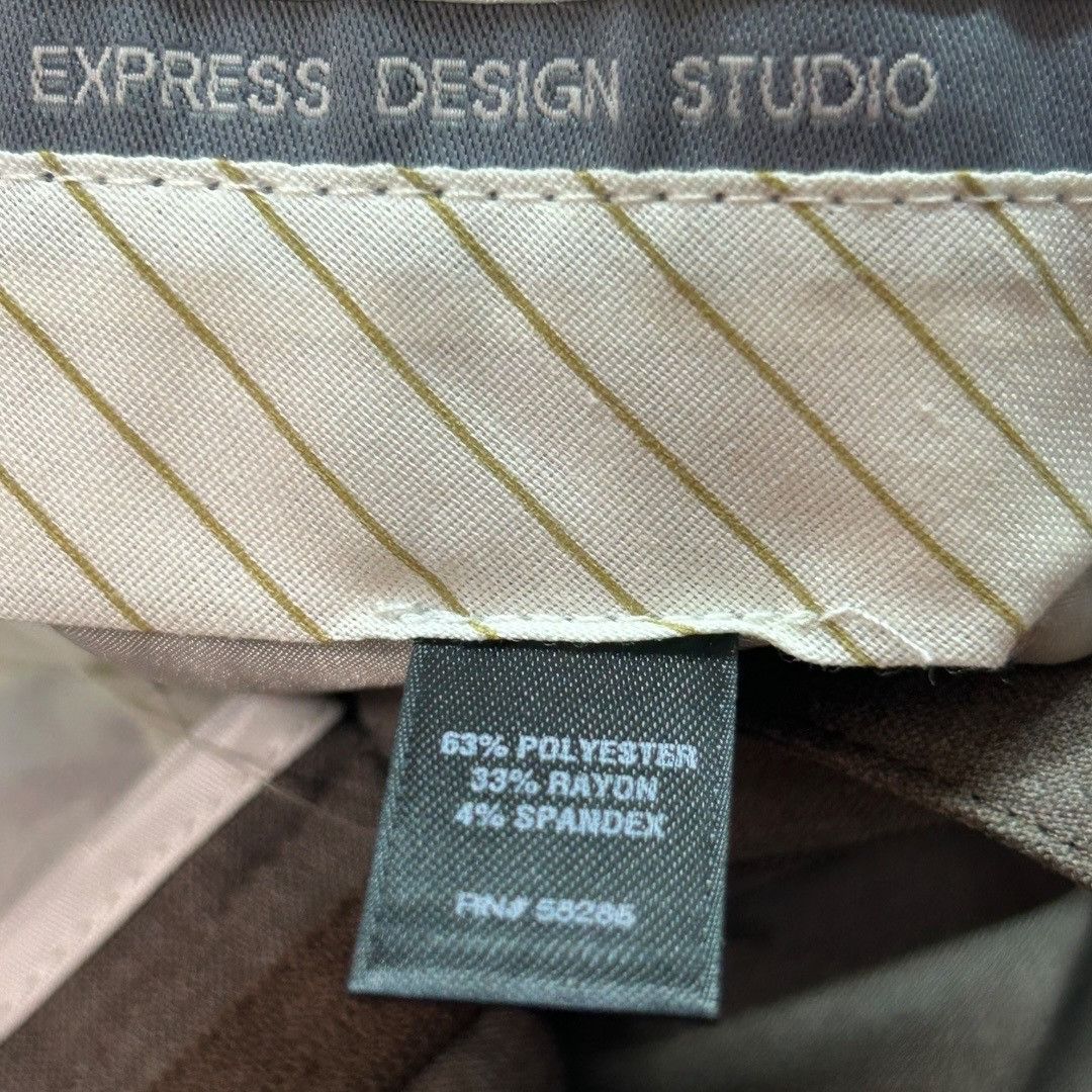 Express Express Editor Flare Leg Low Rise Dress Pants In Luxury Stre Size 26" / US 2 / IT 38 - 4 Thumbnail