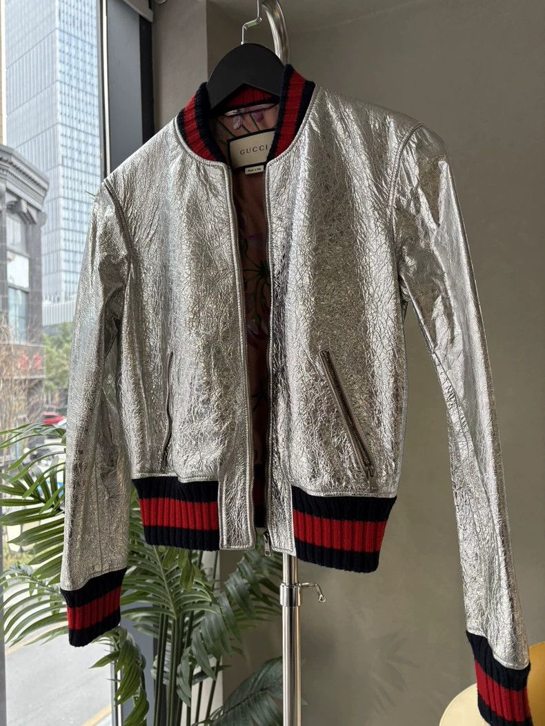 Gucci Gucci Silver jacket 2502-Nextarrow Size US XXS / EU 40 - 3 Thumbnail