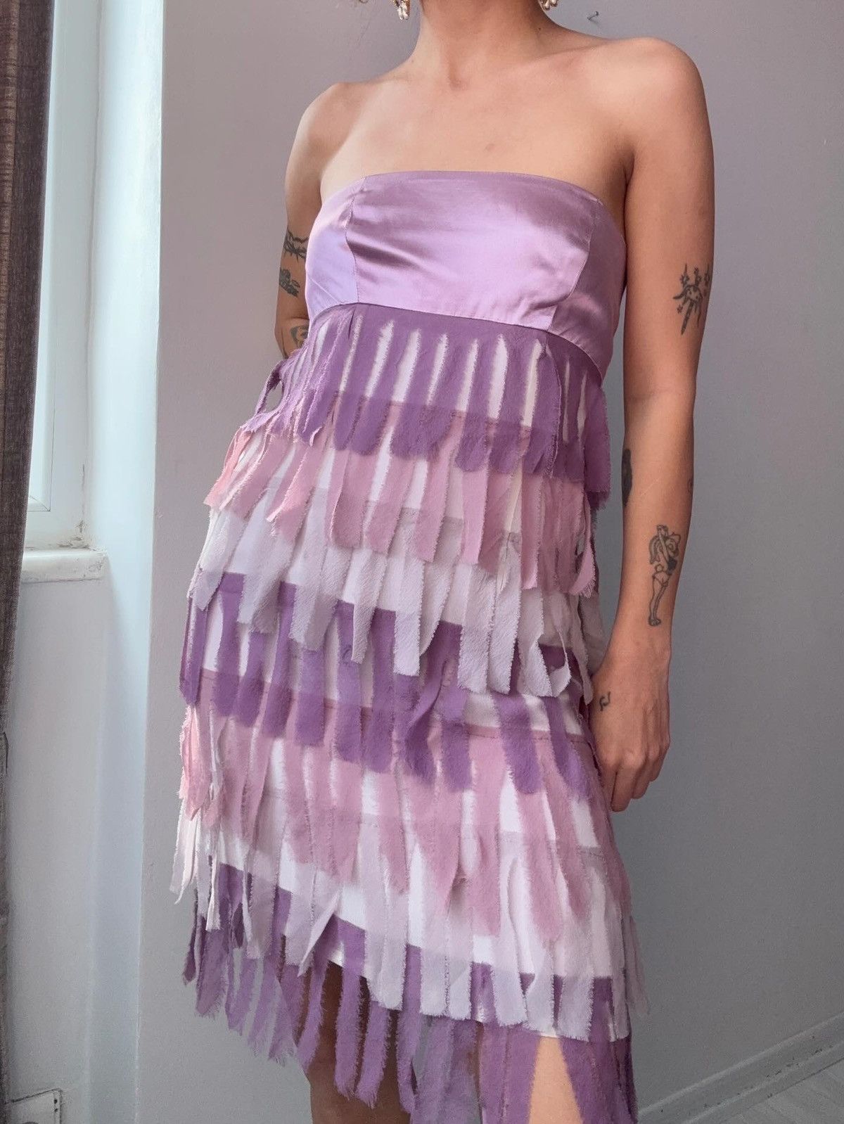 Vintage Silk dress Size M / US 6-8 / IT 42-44 - 2 Thumbnail