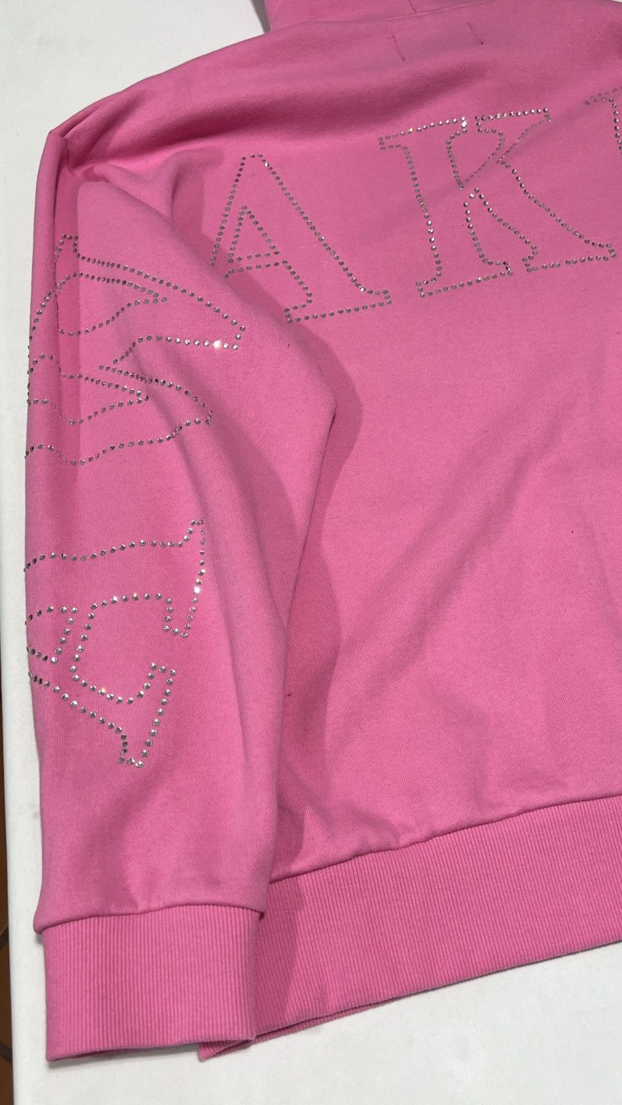 Awake NY Awake NY Pink Rhinestone Hoodie Zip Up Size US L / EU 52-54 / 3 - 11 Thumbnail