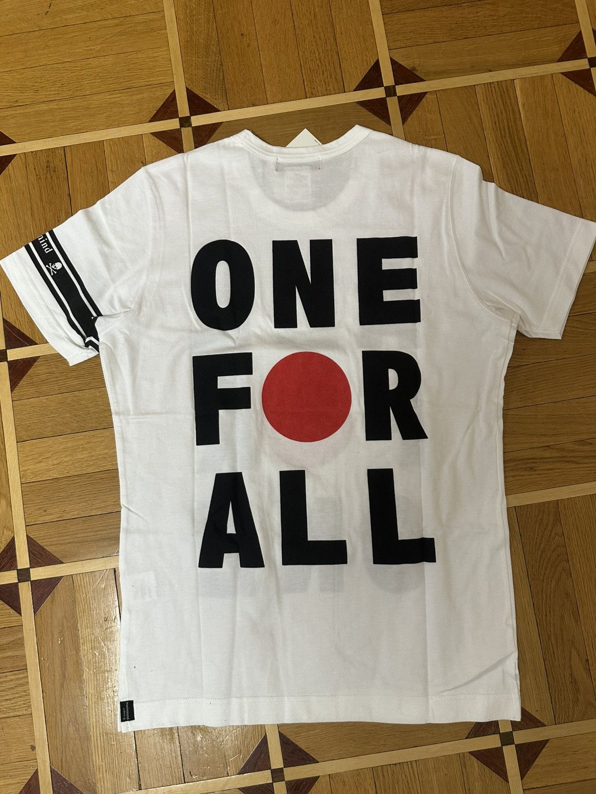 Mastermind Japan Mastermind ,,All for one“ white t-shirt Size US M / EU 48-50 / 2 - 4 Thumbnail
