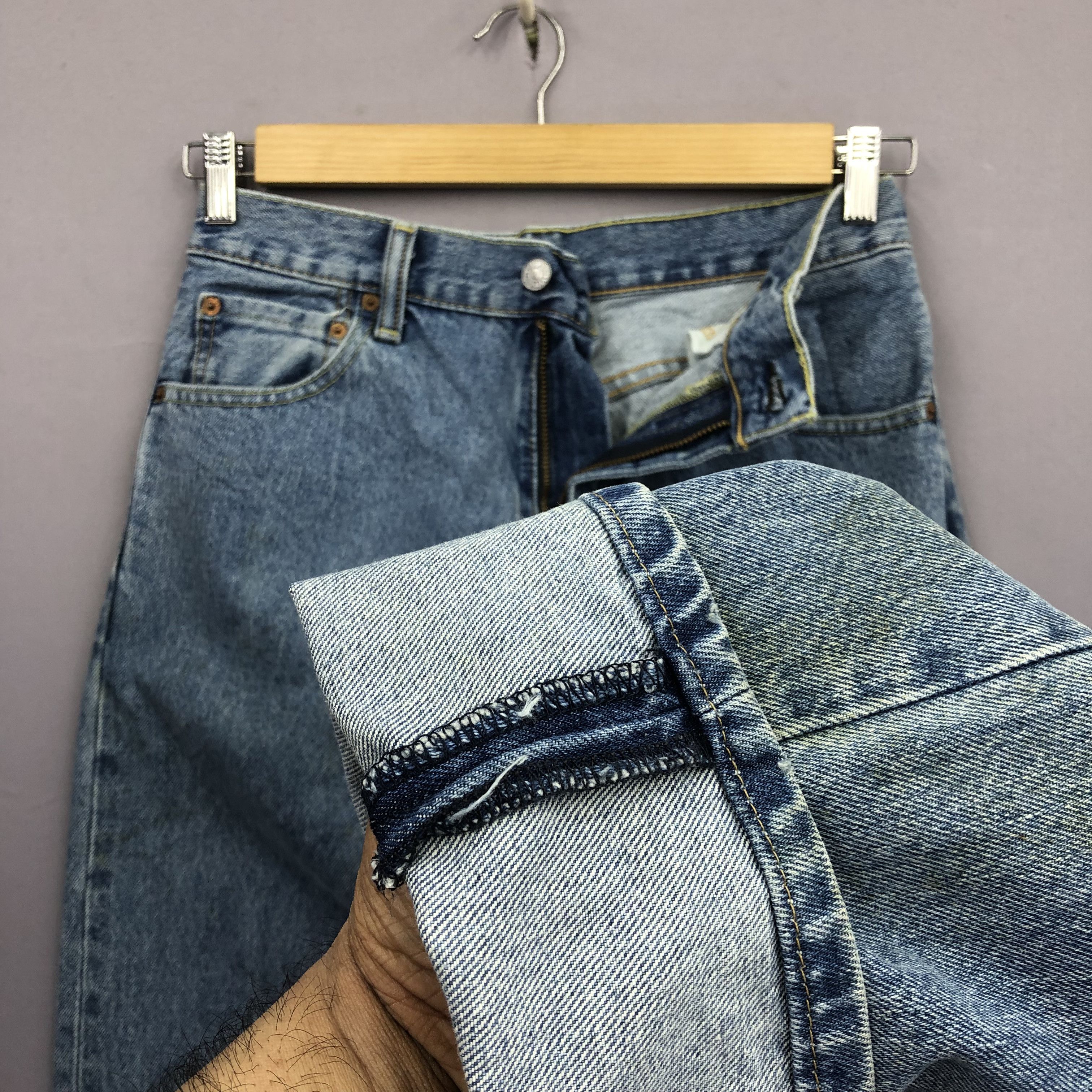 Levi's Vintage Y2K Levi's 517 Flare Jeans Levis Bootcut Faded Denim Size US 30 / EU 46 - 8 Thumbnail