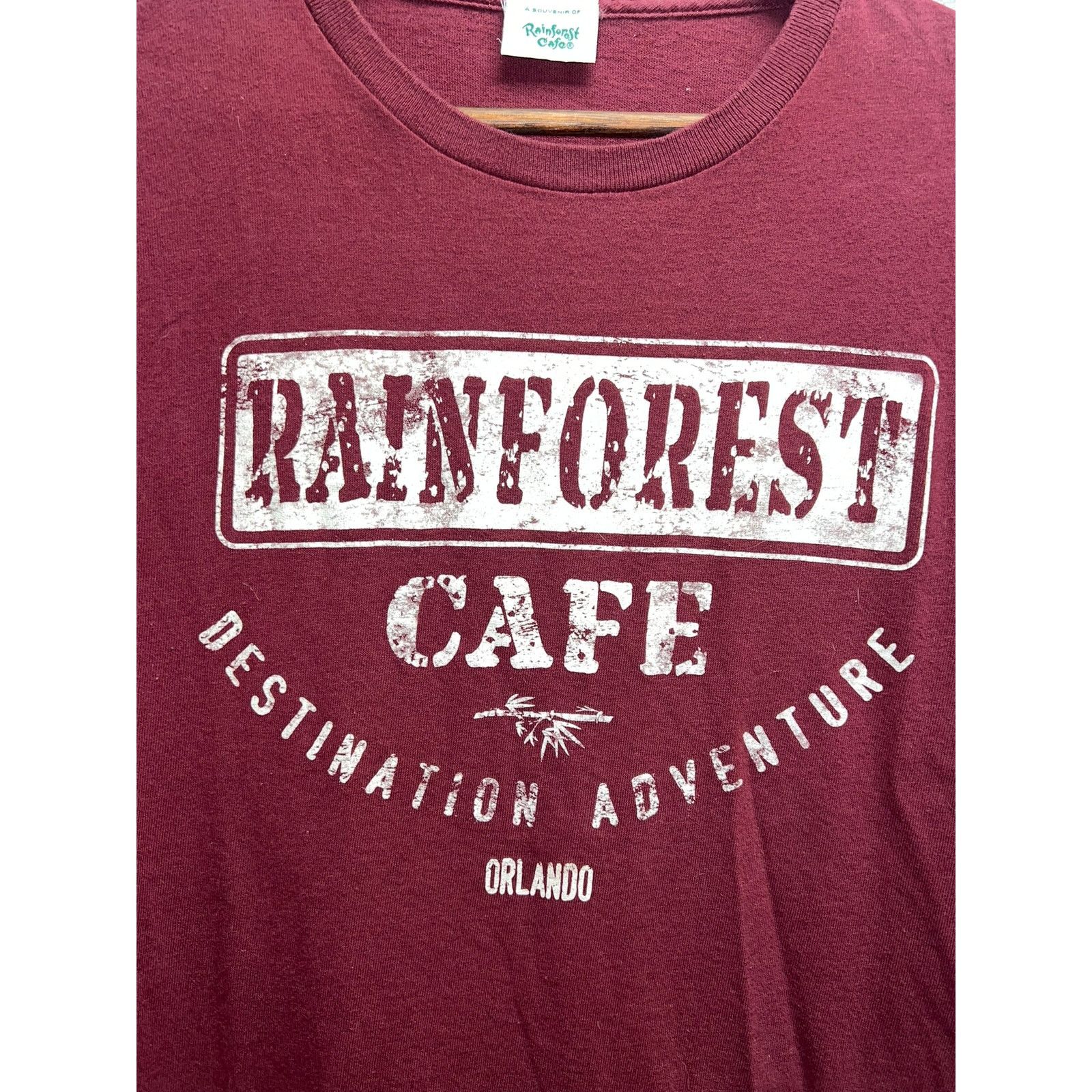Vintage Rainforest Cafe Shirt Destination Adventure Orlando Red Tee Size US M / EU 48-50 / 2 - 2 Thumbnail