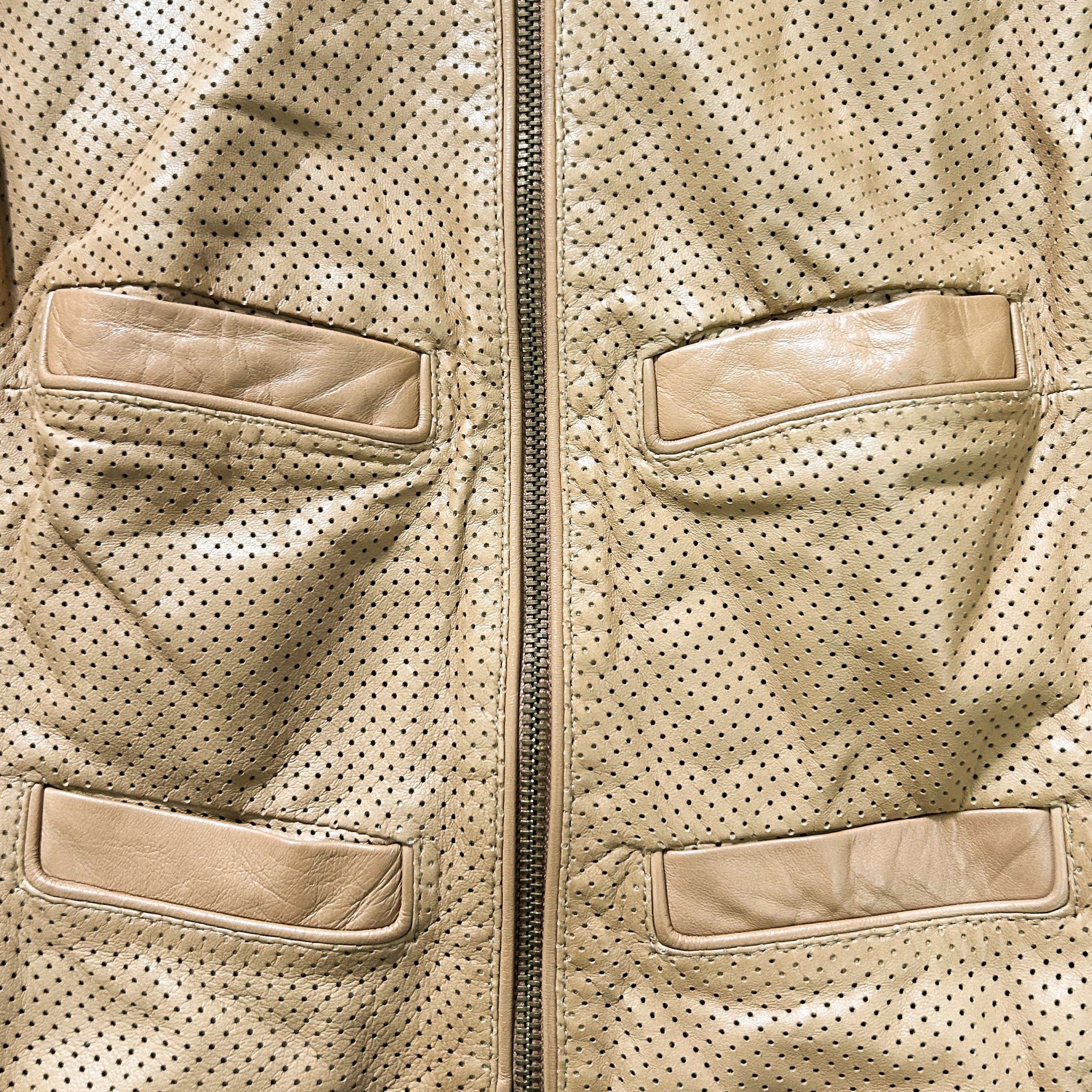 Dsquared2 Dsquared2 Embossed Cropped Leather Jacket Size US S / EU 44-46 / 1 - 3 Thumbnail