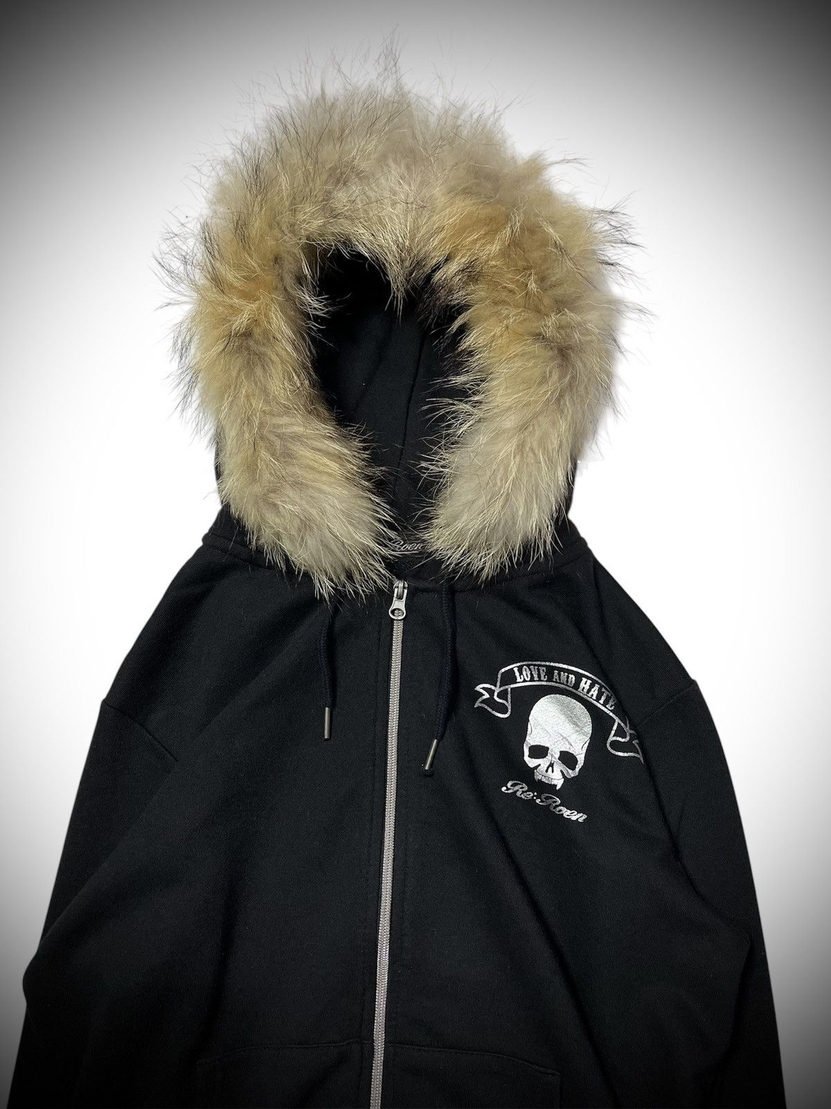Roen Japanese Re:Roen faux black vkei fur hoodie Size US L / EU 52-54 / 3 - 3 Thumbnail