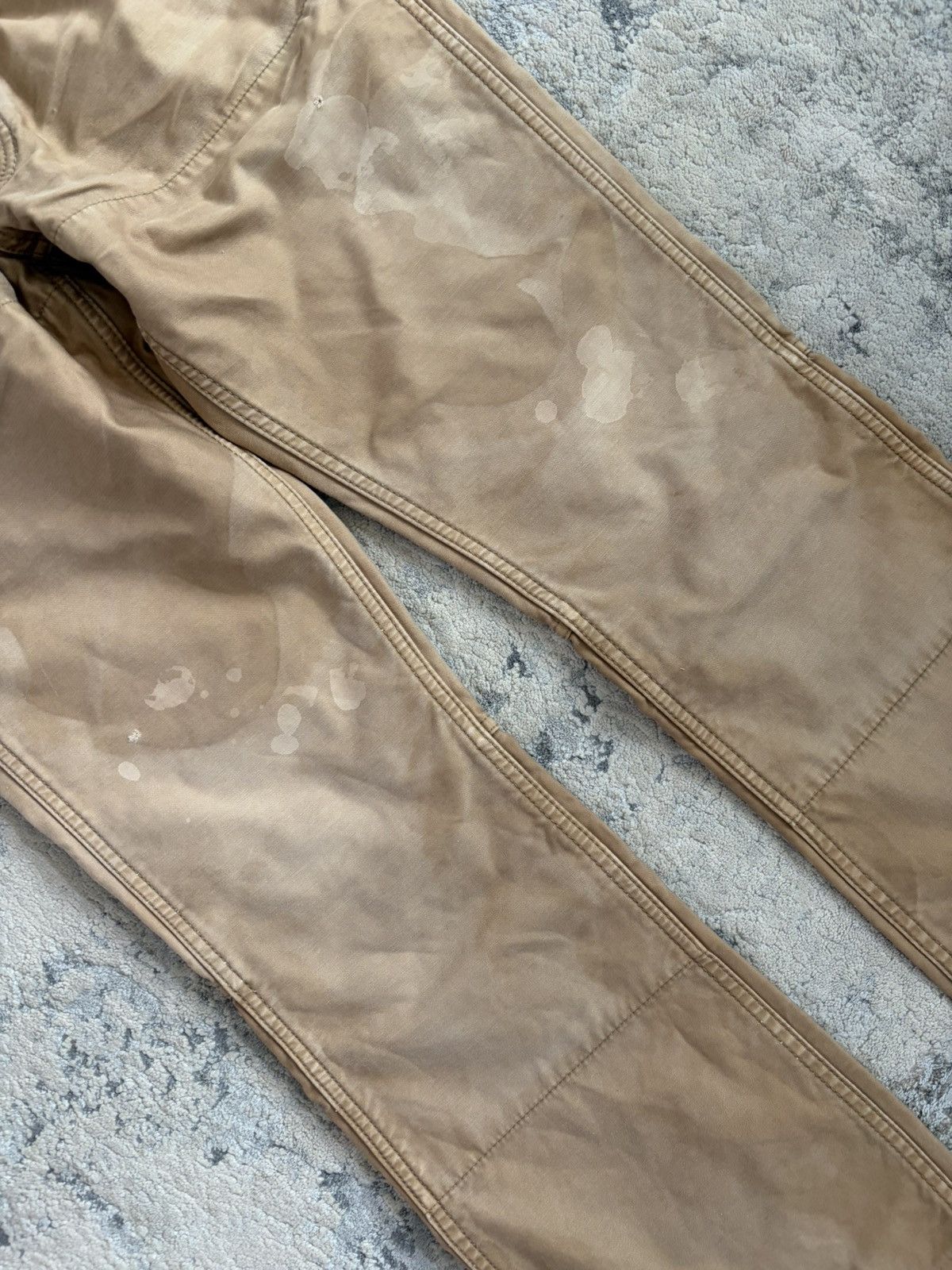 Isamu Katayama Backlash Suede Pocket Oil Stained Bootcut Pant Size US 29 - 3 Thumbnail