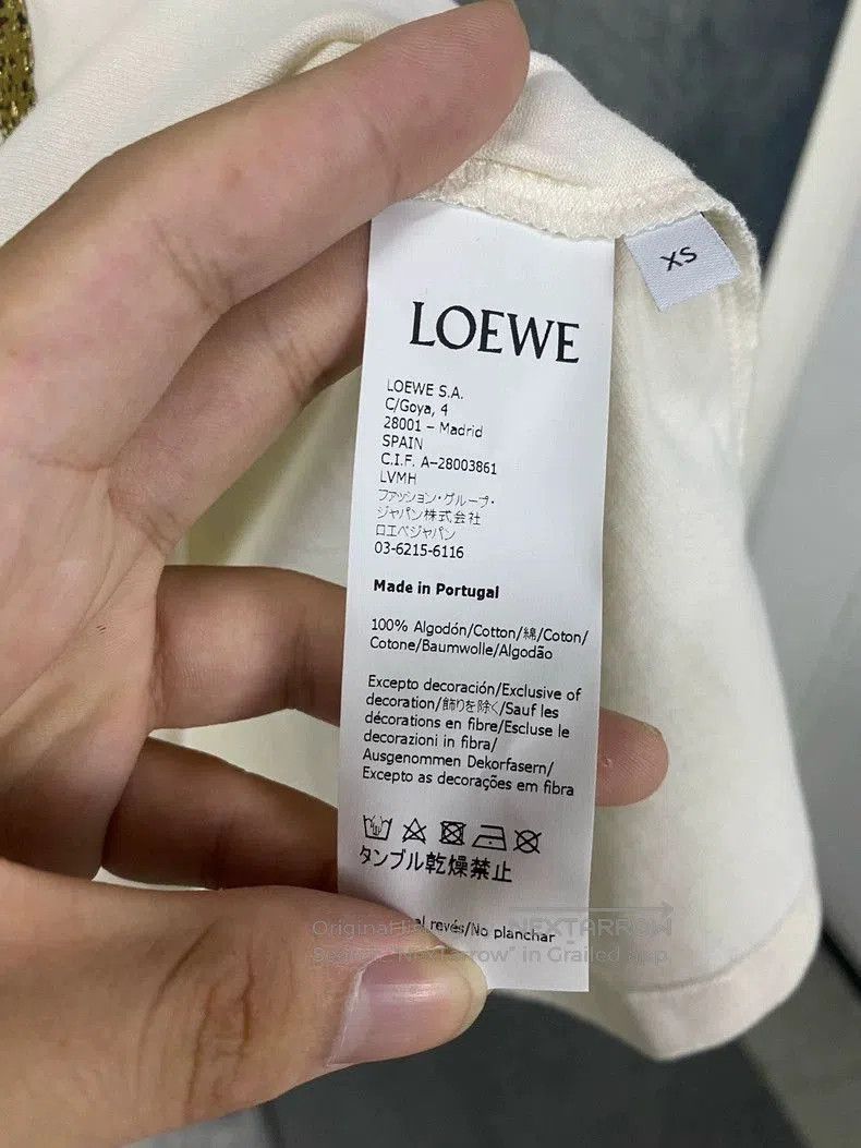 Loewe Loewe White Logo Short Sleeve Top. Size US XS / EU 42 / 0 - 6 Thumbnail