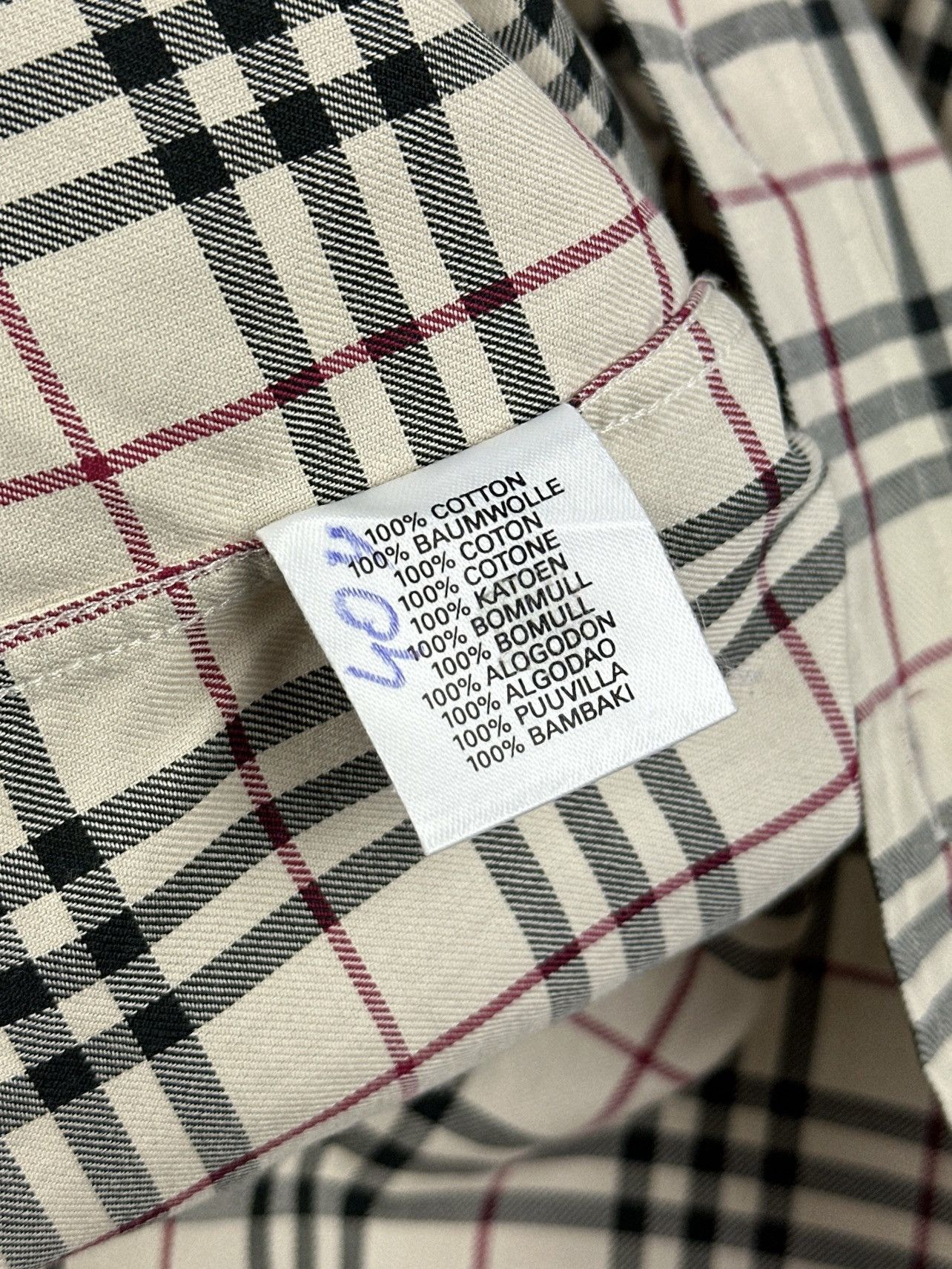 Burberry Vintage Burberry London Shirt Nova Check Long Sleeve Size US M / EU 48-50 / 2 - 13 Thumbnail