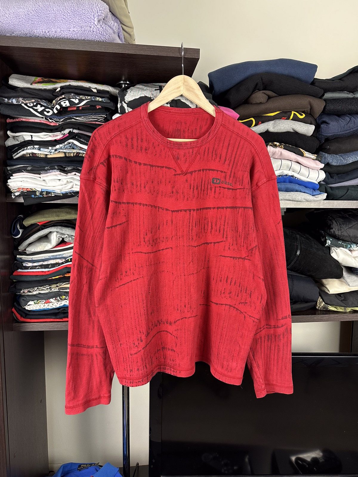 Diesel × Vintage Vintage Diesel Tee Y2K Japanese Brand 00s Size US L / EU 52-54 / 3 - 2 Thumbnail
