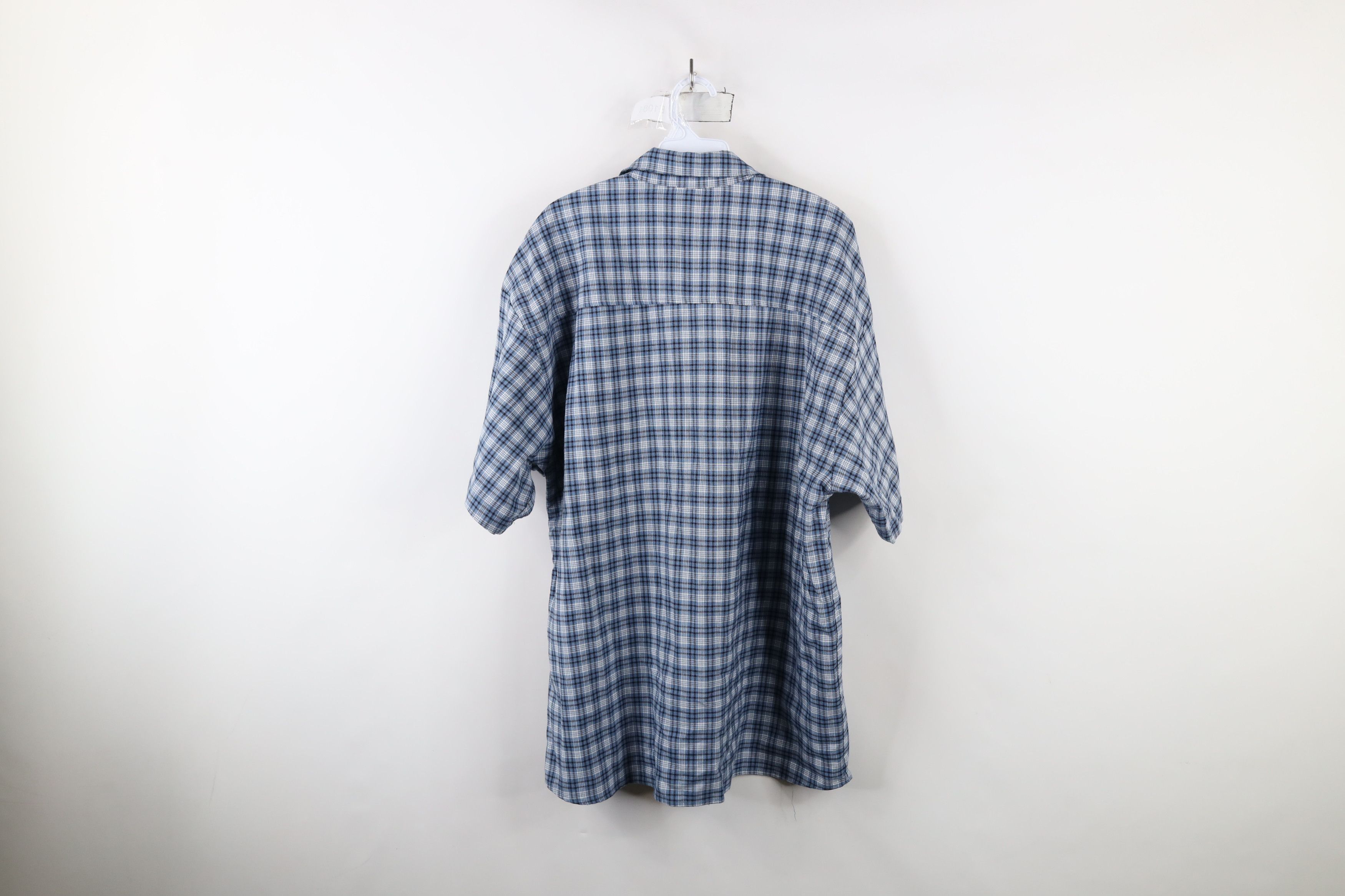 Tommy Hilfiger × Vintage Vintage 90s Tommy Hilfiger Short Sleeve Button Shirt Plaid Size US XL / EU 56 / 4 - 9 Thumbnail