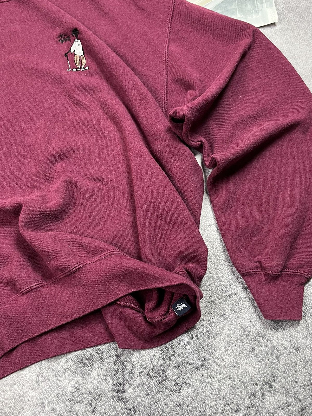 Stussy 🔥STUSSY HIP HOP LOGO BOXY 90’S USA BAGGY HODED SWEATSHIRT Size US L / EU 52-54 / 3 - 9 Thumbnail