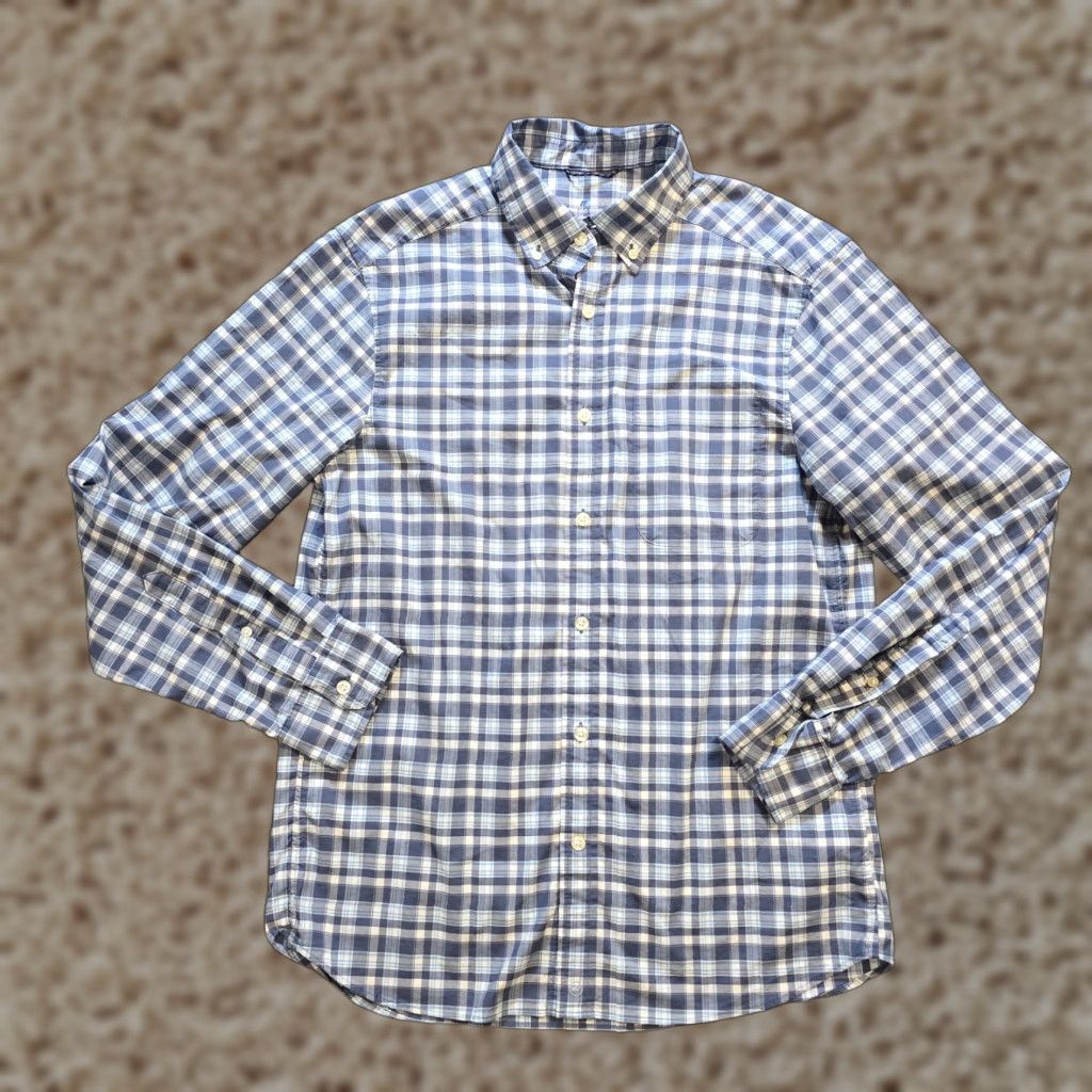 Vineyard Vines VINEYARD VINES Shirt Mens Small Blue Plaid On The Go Performance Nylon Brrr Size US S / EU 44-46 / 1 - 1 Thumbnail