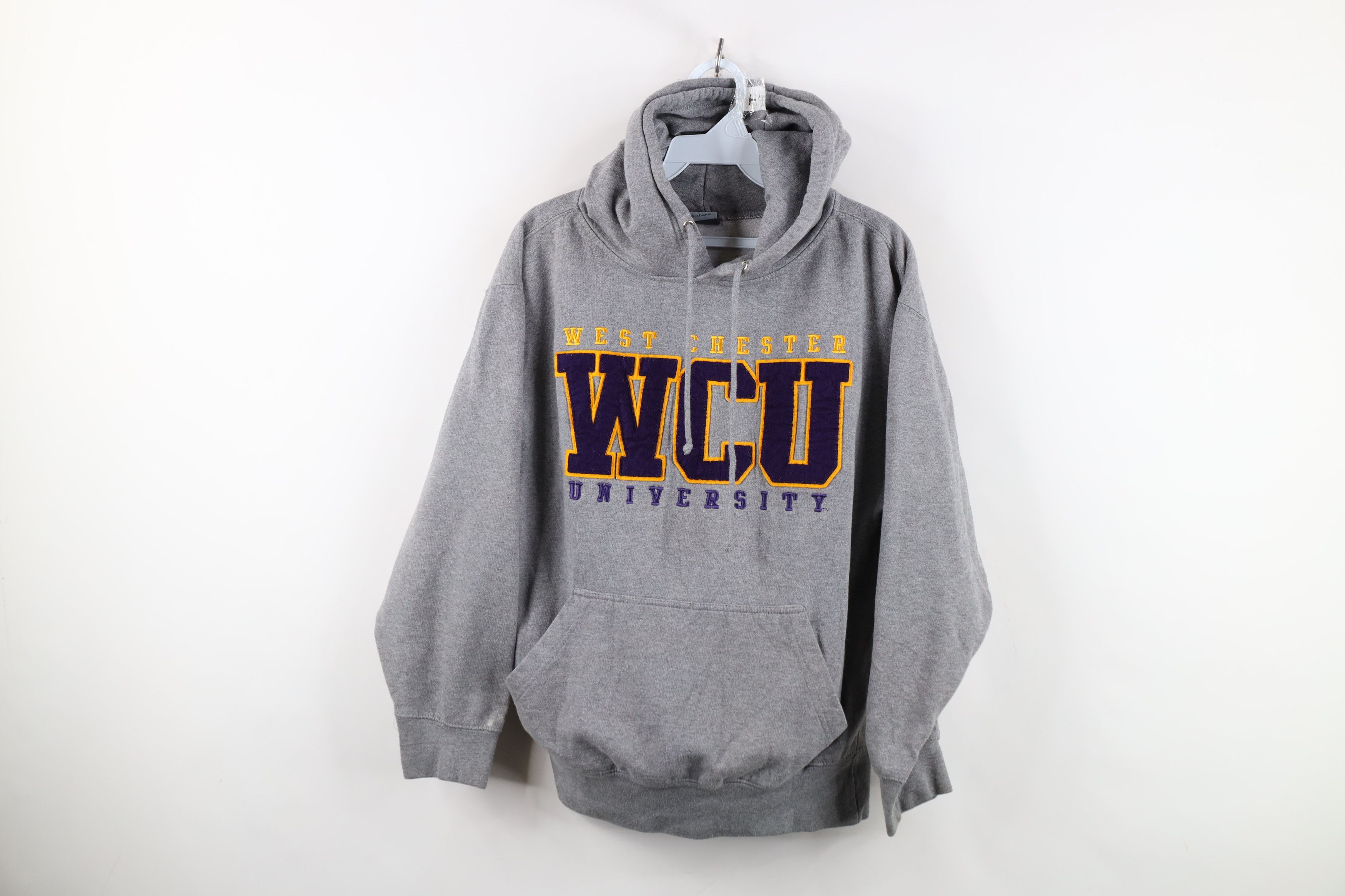 Vintage Vintage 90s Y2K West Chester University Hoodie Sweatshirt Size US S / EU 44-46 / 1 - 1 Thumbnail