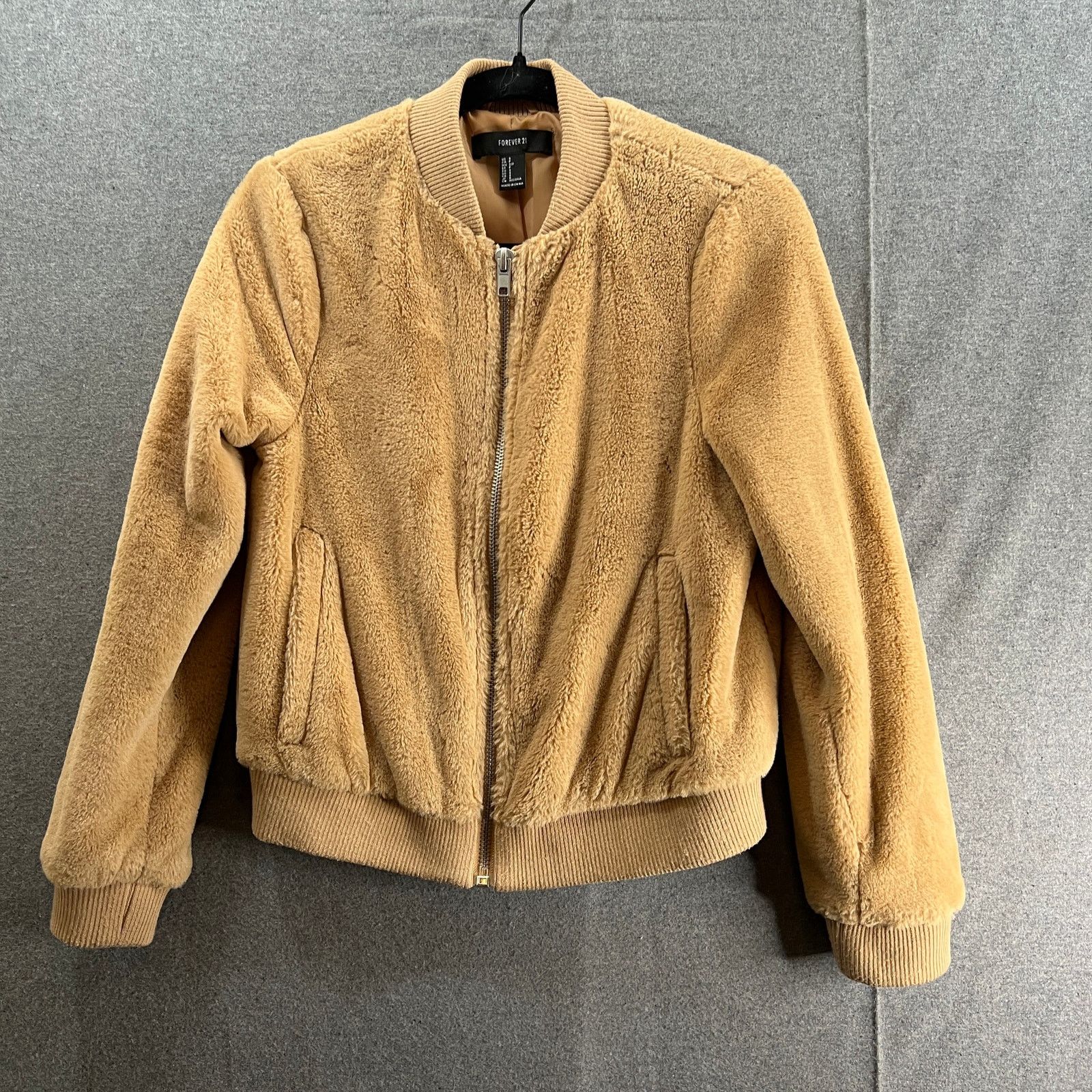Other FOREVER 21 Faux Fur Jacket Womens Small Light Brown Size S / US 4 / IT 40 - 1 Thumbnail